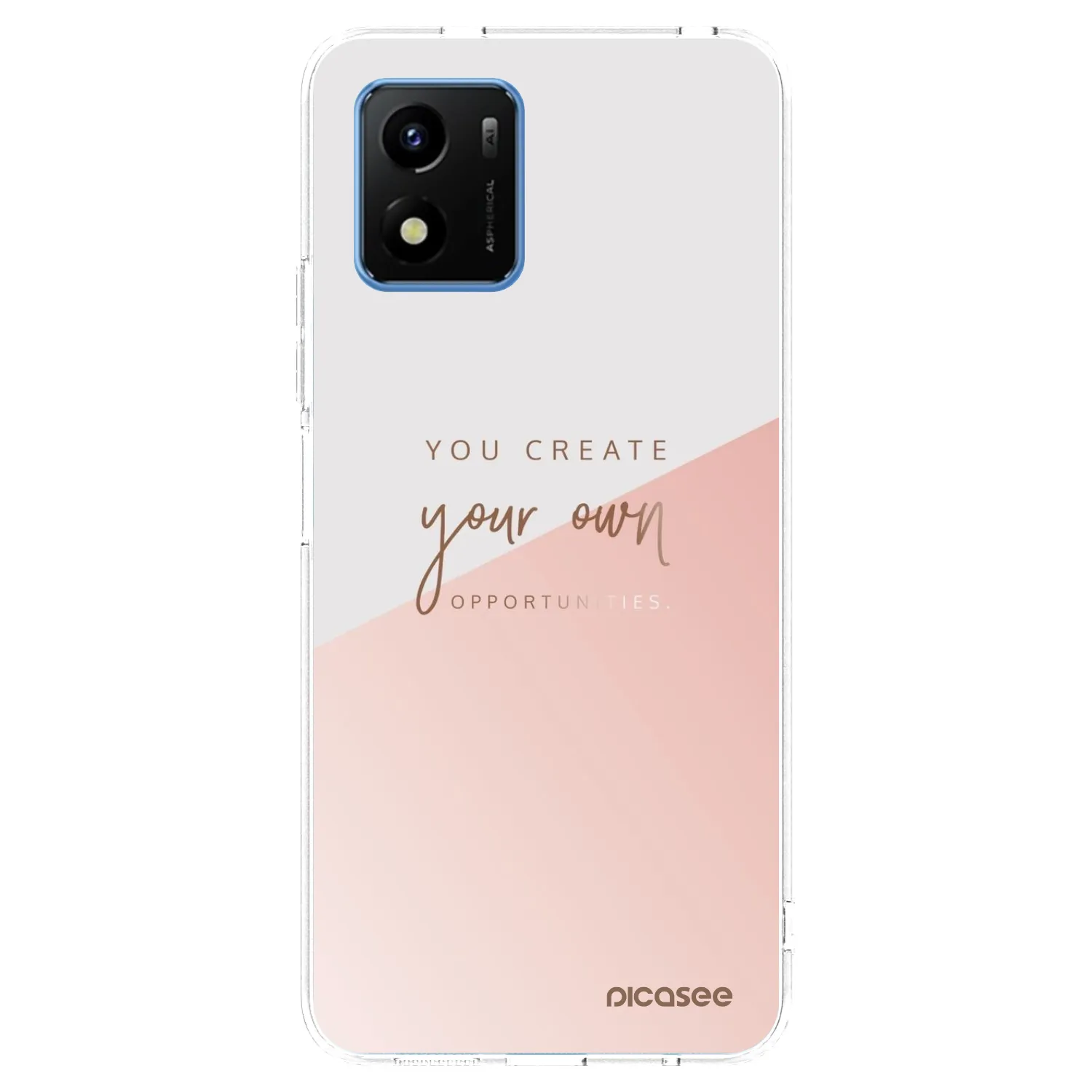 Picasee silikonska prozirna maskica za Vivo Y01 - You create your own opportunities