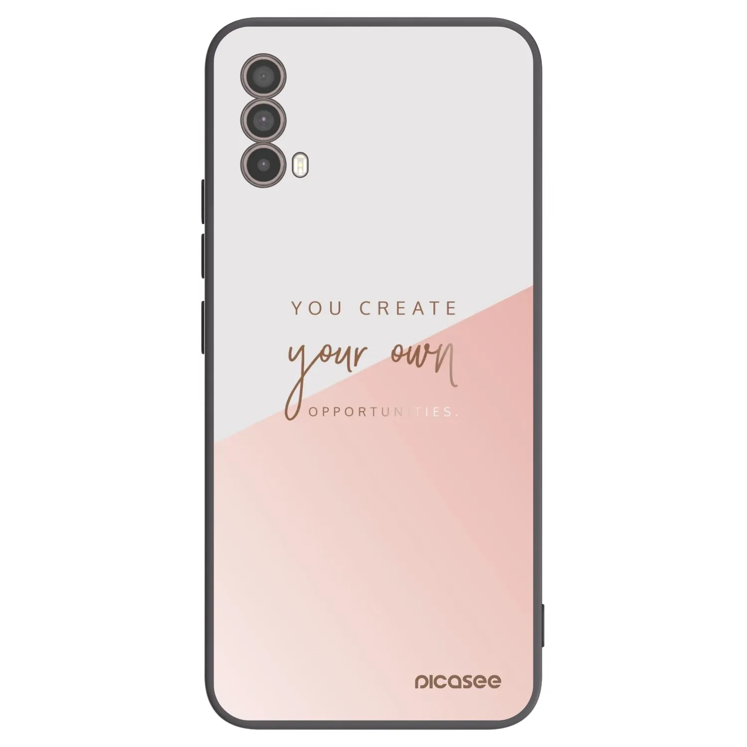 Picasee crna silikonska maskica za Motorola Moto E40 - You create your own opportunities