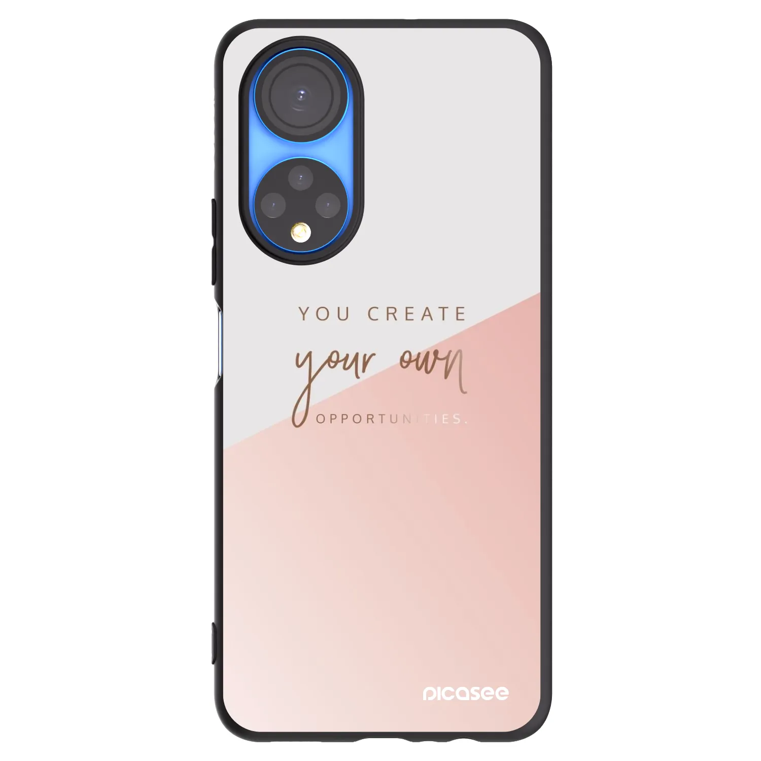 Picasee crna silikonska maskica za Honor X7 - You create your own opportunities