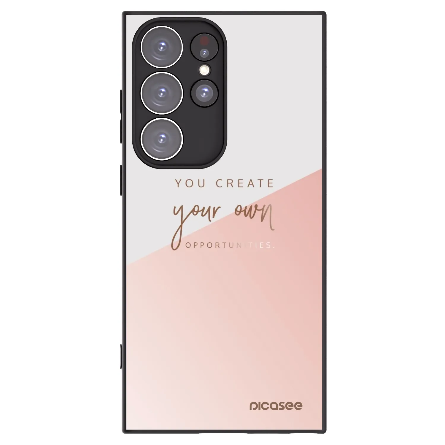 Picasee crna silikonska maskica za Samsung Galaxy S23 Ultra 5G - You create your own opportunities