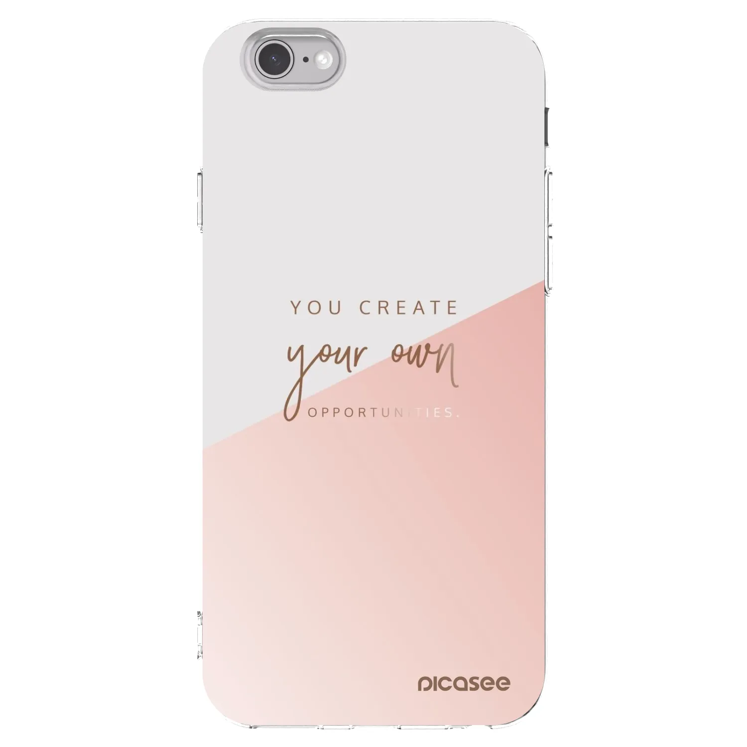 Picasee silikonska prozirna maskica za Apple iPhone 6/6S - You create your own opportunities