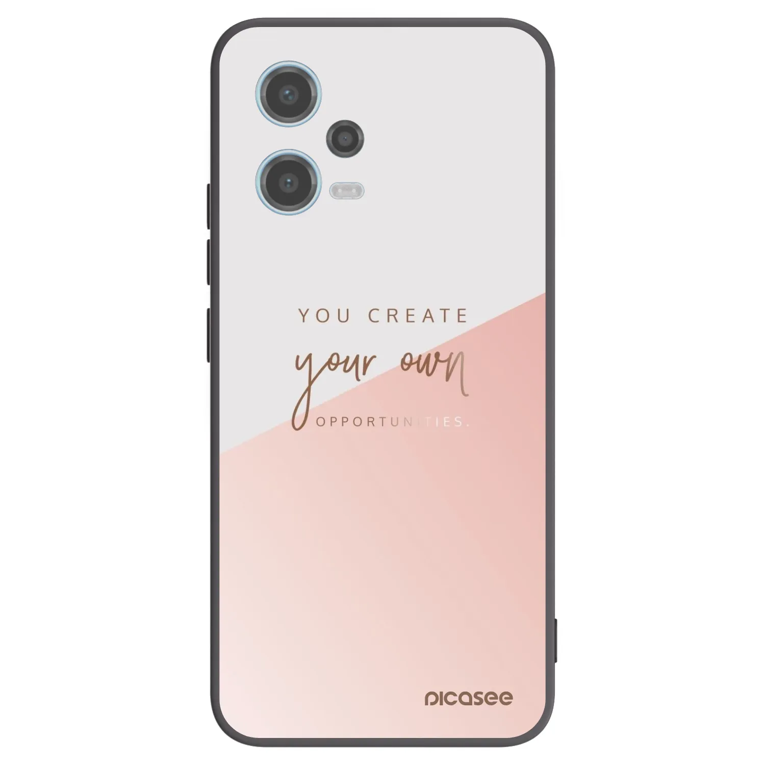 Picasee crna silikonska maskica za Xiaomi Redmi Note 12 5G - You create your own opportunities