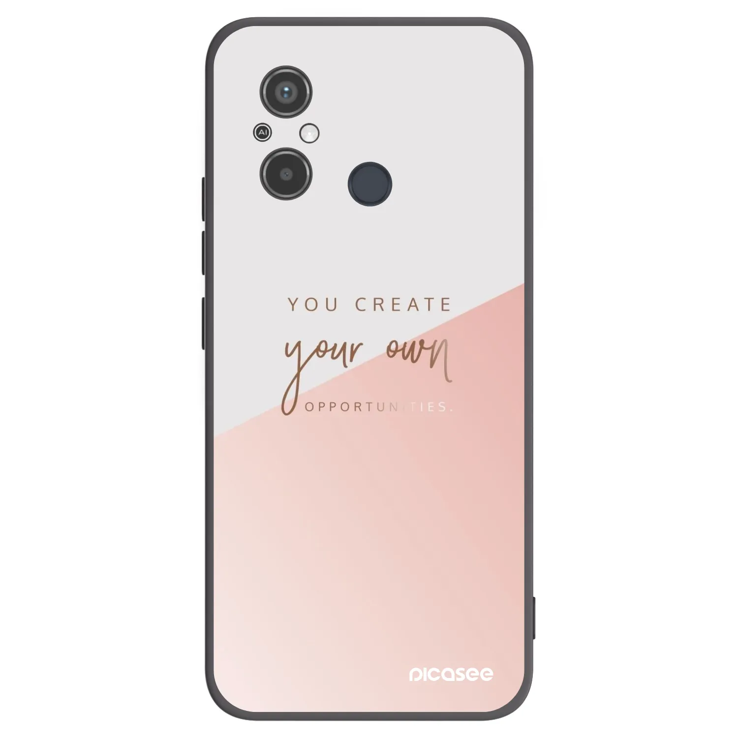 Picasee crna silikonska maskica za Xiaomi Redmi 12C - You create your own opportunities