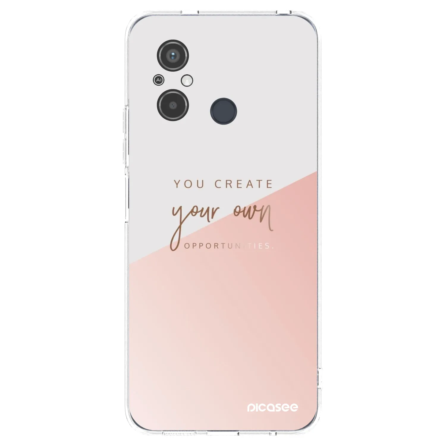 Picasee silikonska prozirna maskica za Xiaomi Redmi 12C - You create your own opportunities