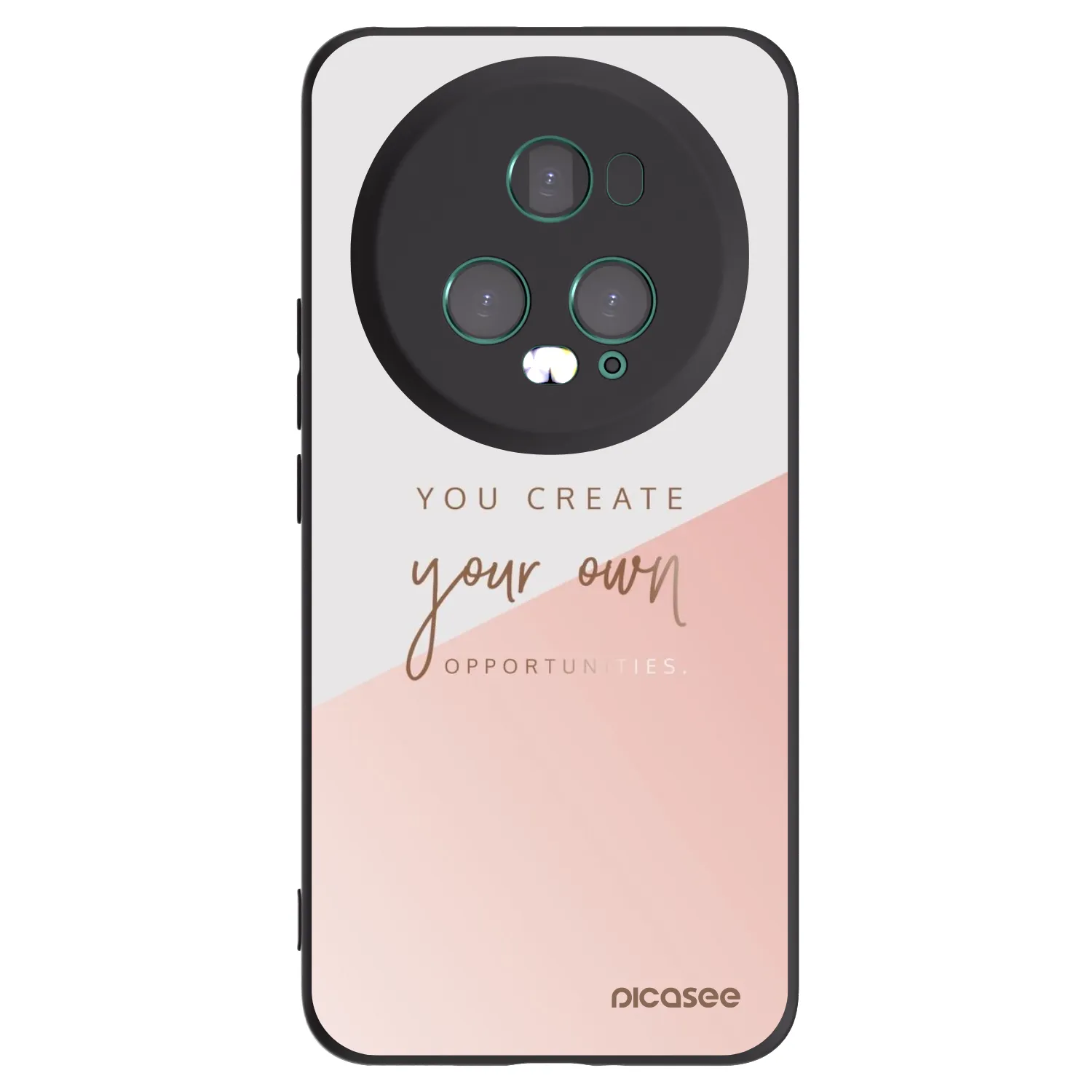 Picasee crna silikonska maskica za Honor Magic5 Pro - You create your own opportunities
