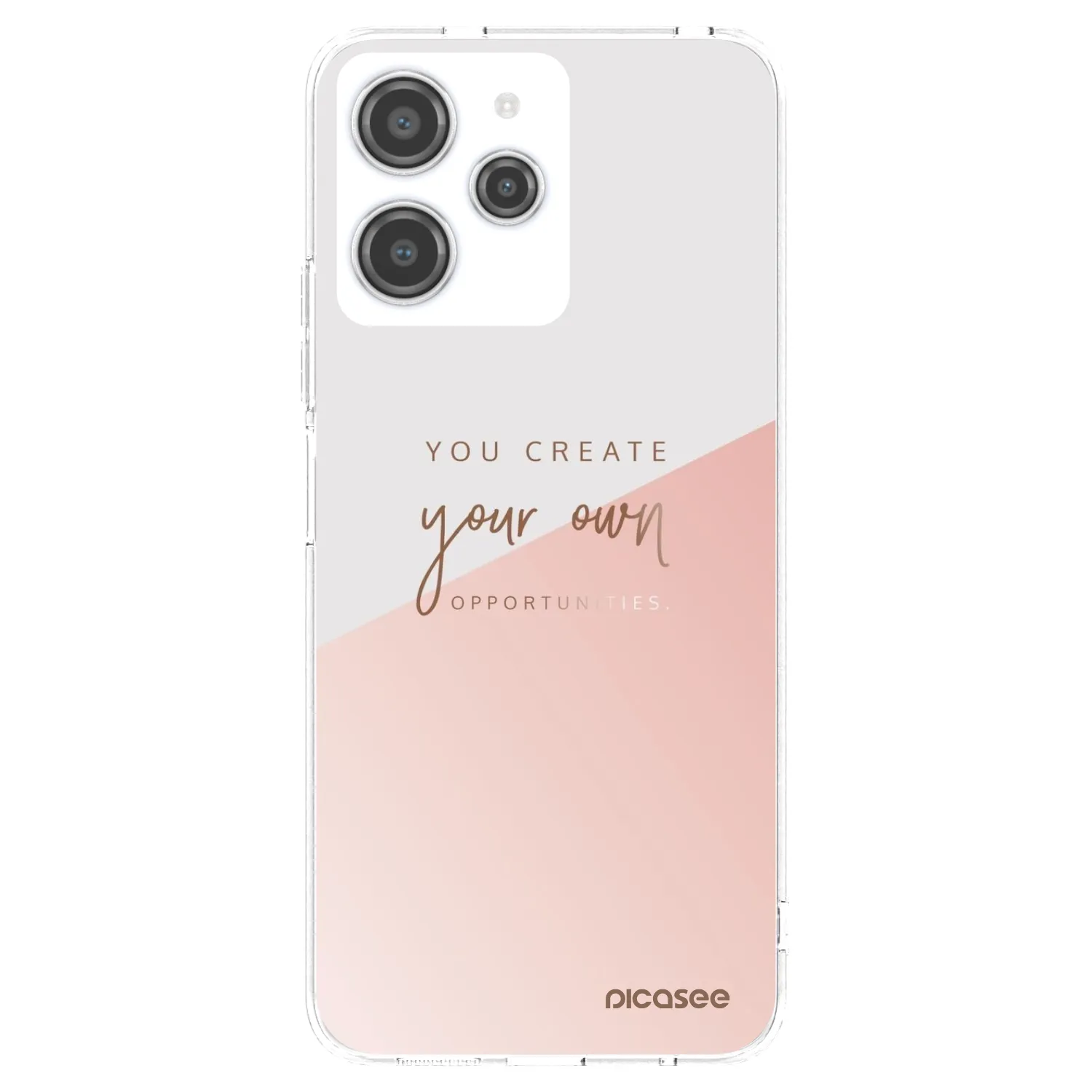 Picasee silikonska prozirna maskica za Xiaomi Redmi 12 4G - You create your own opportunities