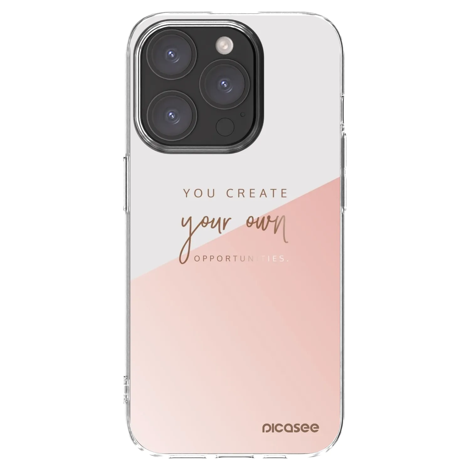 Picasee silikonska prozirna maskica za Apple iPhone 15 Pro - You create your own opportunities
