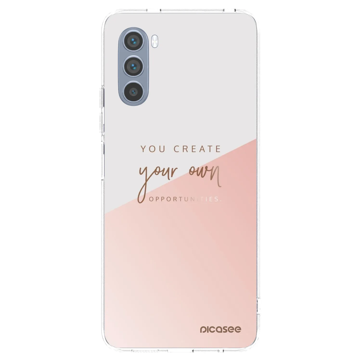 Picasee silikonska prozirna maskica za Motorola Moto G62 - You create your own opportunities