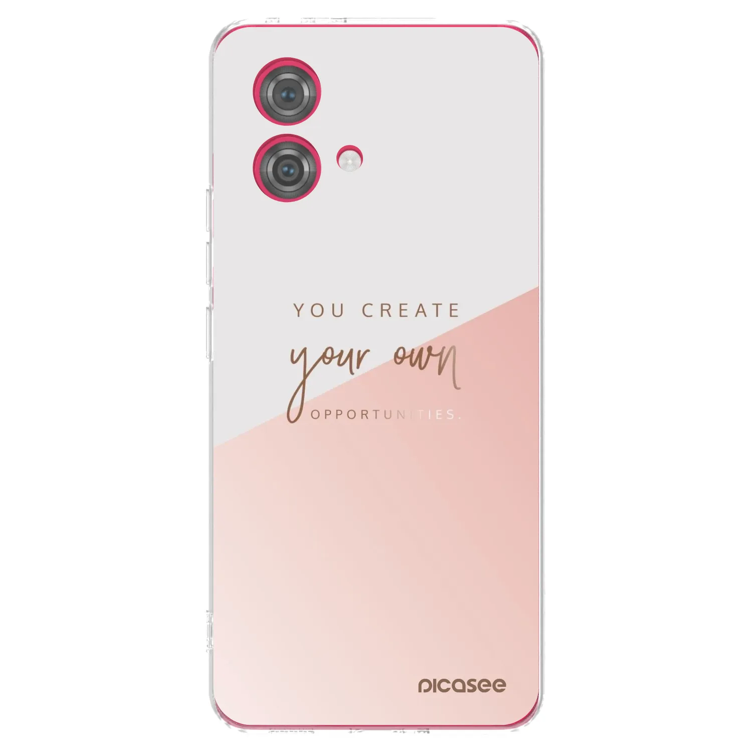 Picasee silikonska prozirna maskica za Motorola Moto G84 5G - You create your own opportunities