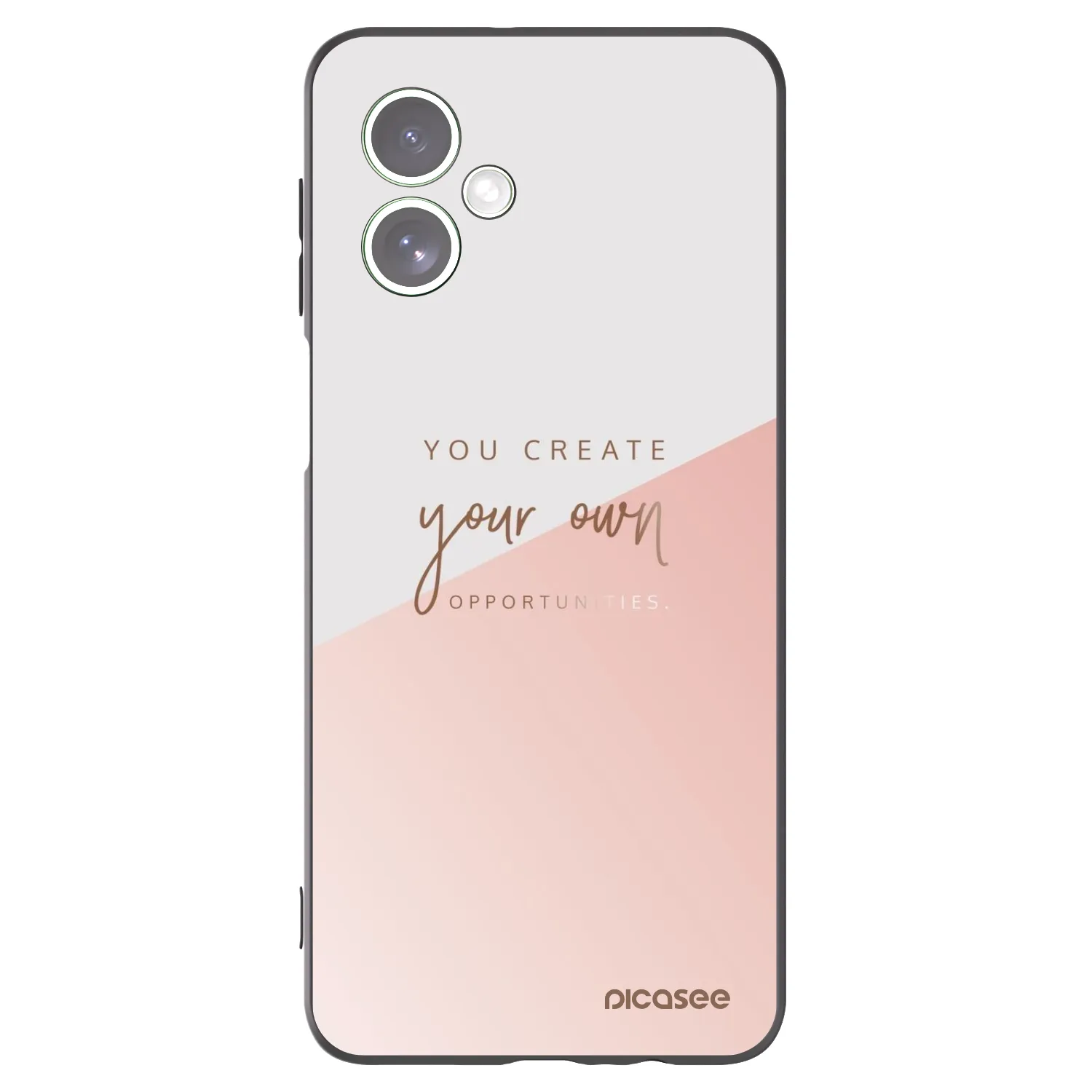 Picasee crna silikonska maskica za Motorola Moto G54 5G - You create your own opportunities