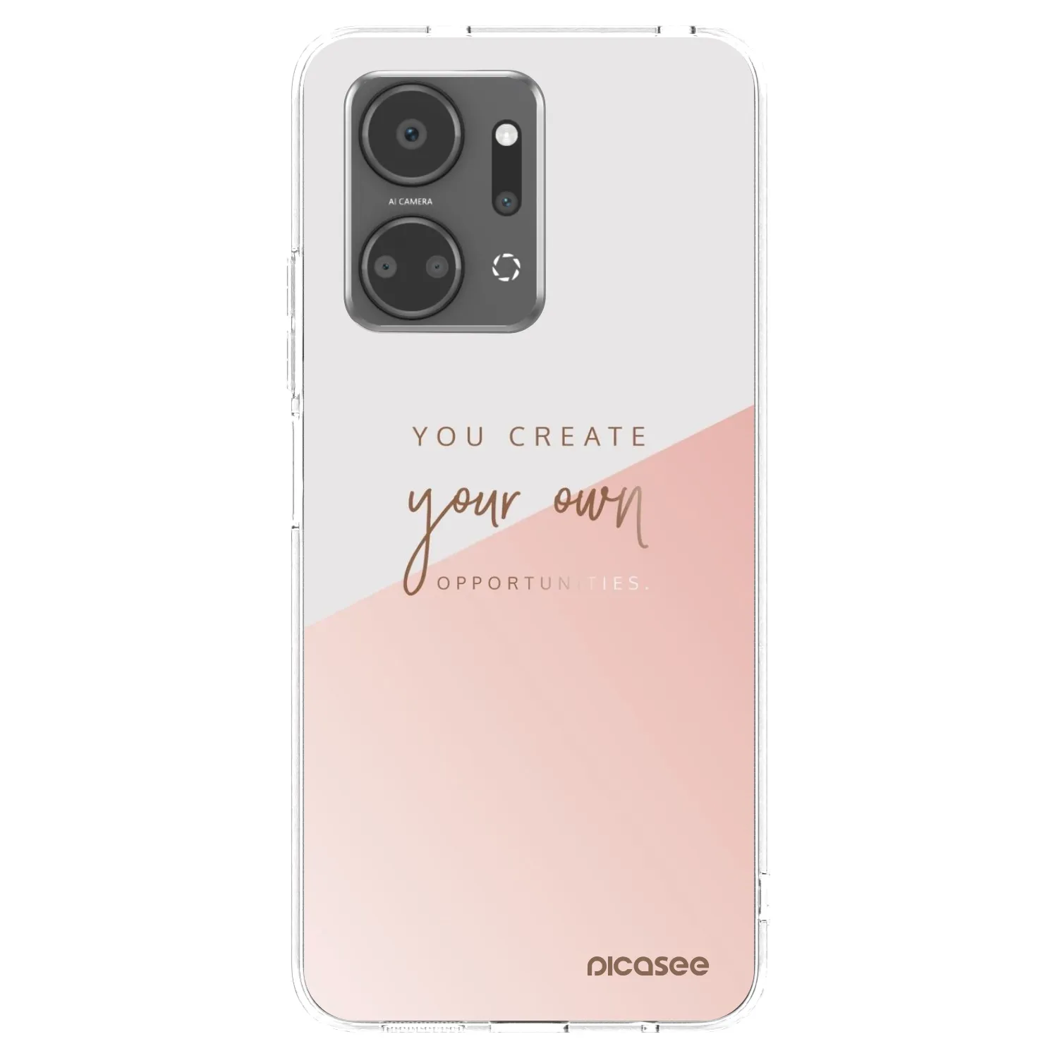 Picasee silikonska prozirna maskica za Honor X7a - You create your own opportunities