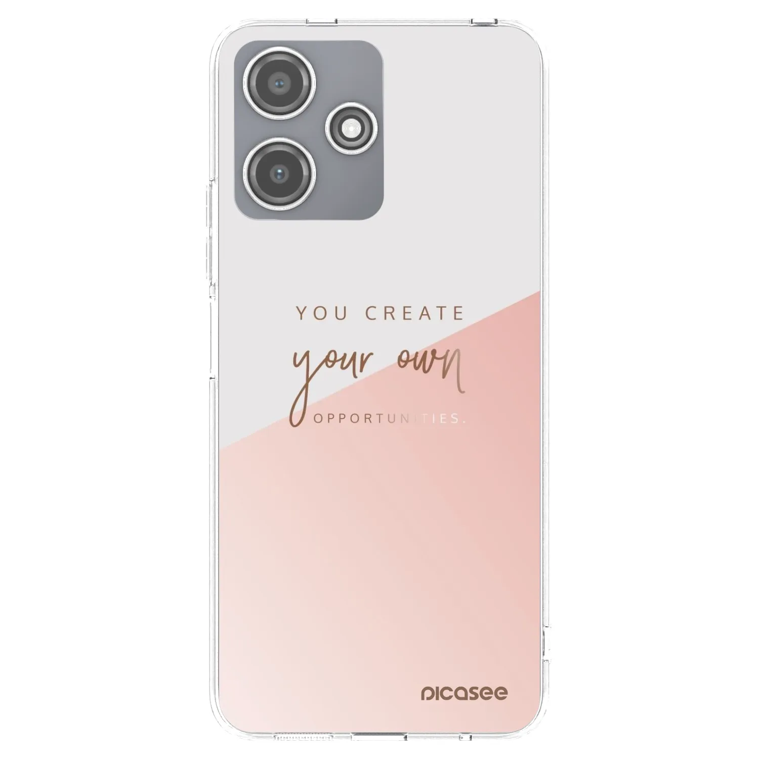 Picasee silikonska prozirna maskica za Xiaomi Redmi 12 5G - You create your own opportunities