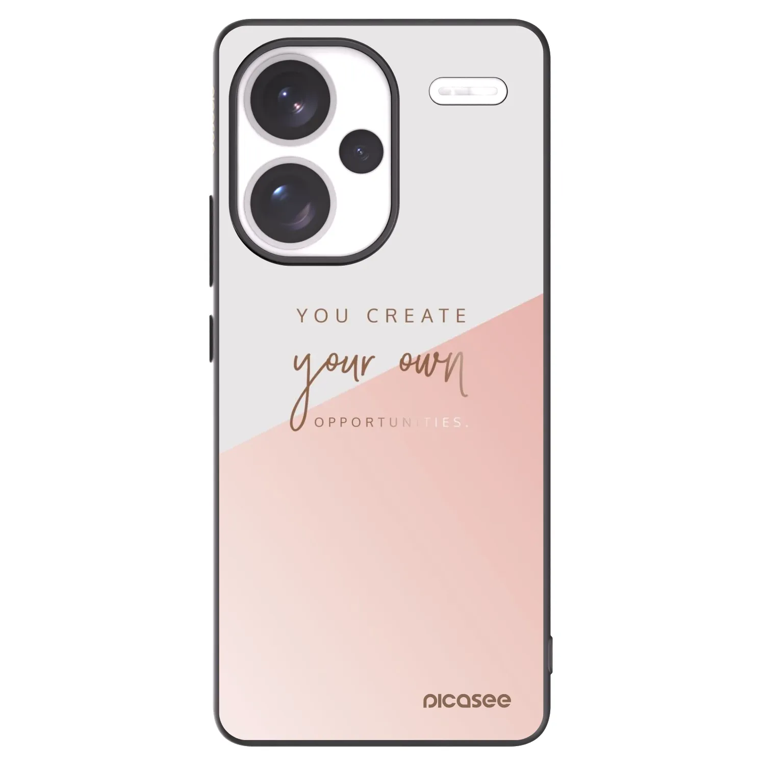 Picasee crna silikonska maskica za Xiaomi Redmi Note 13 Pro+ 5G - You create your own opportunities