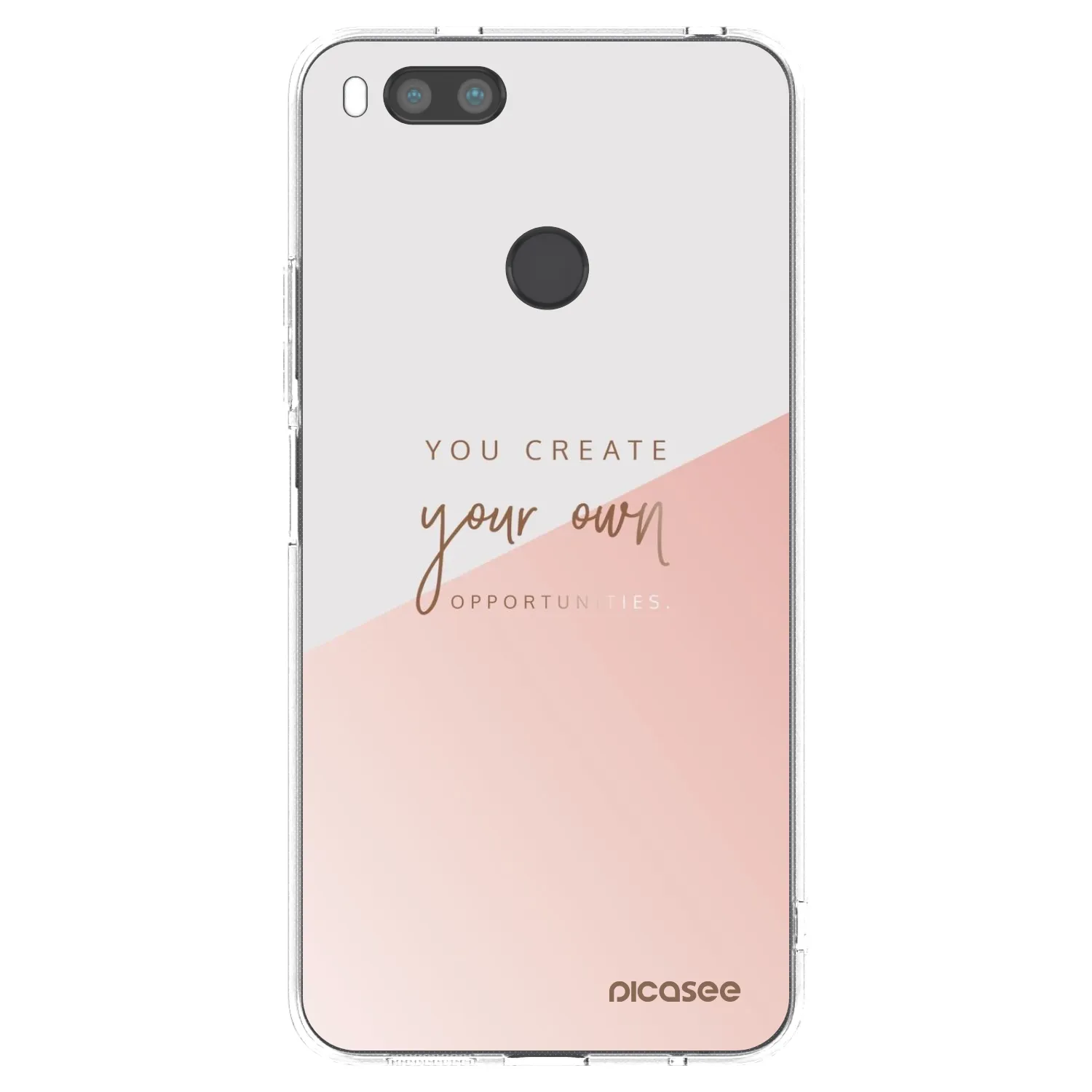 Picasee silikonska prozirna maskica za Xiaomi Mi A1 Global - You create your own opportunities