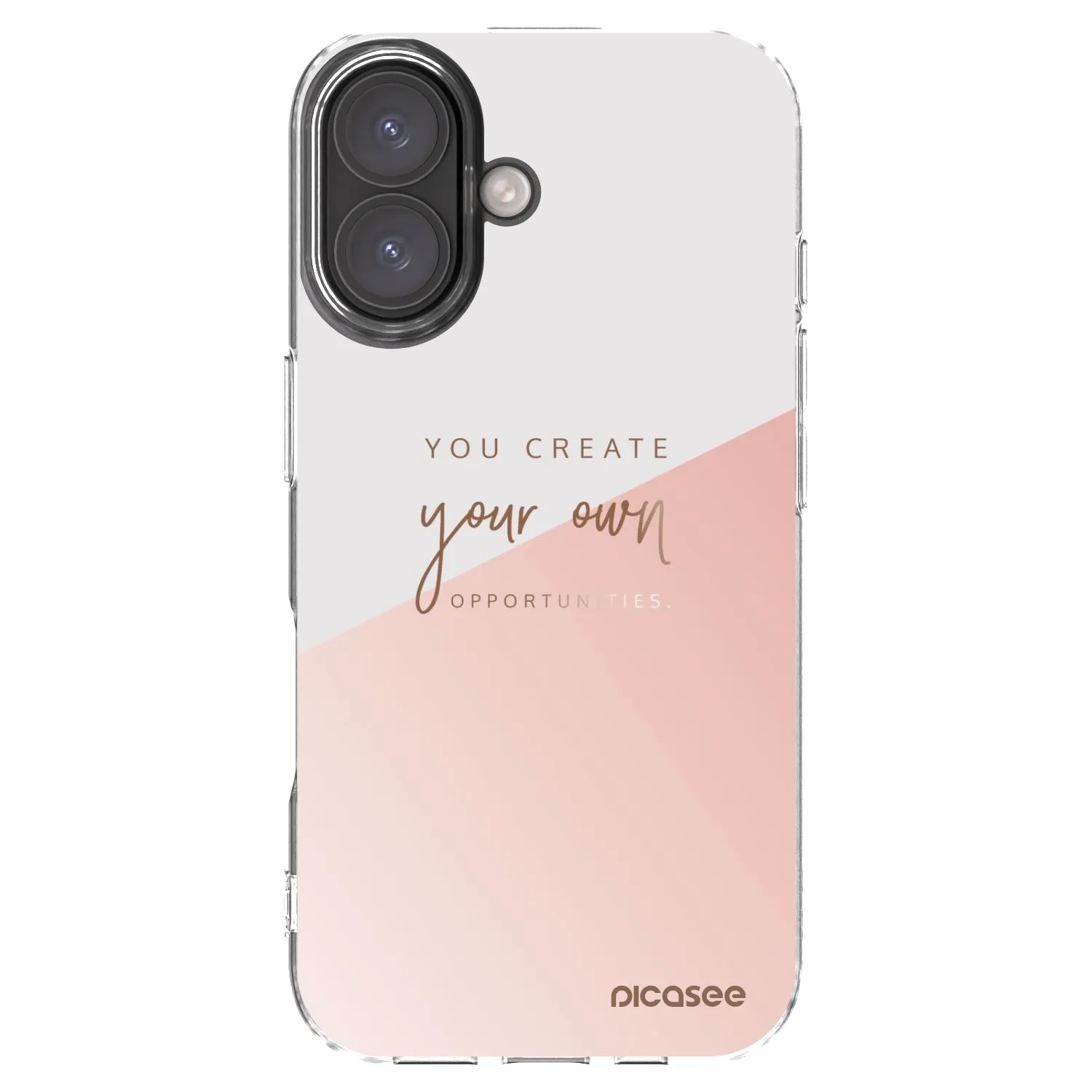 Picasee silikonska prozirna maskica za Apple iPhone 16 - You create your own opportunities