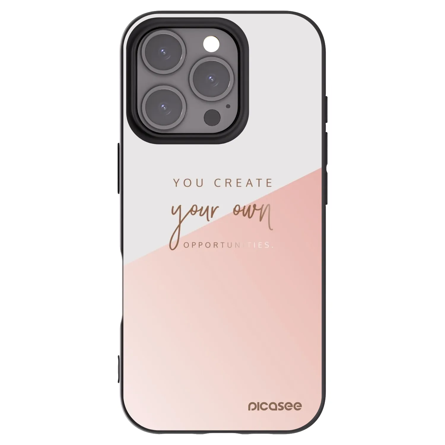Picasee crna silikonska maskica za Apple iPhone 16 Pro - You create your own opportunities