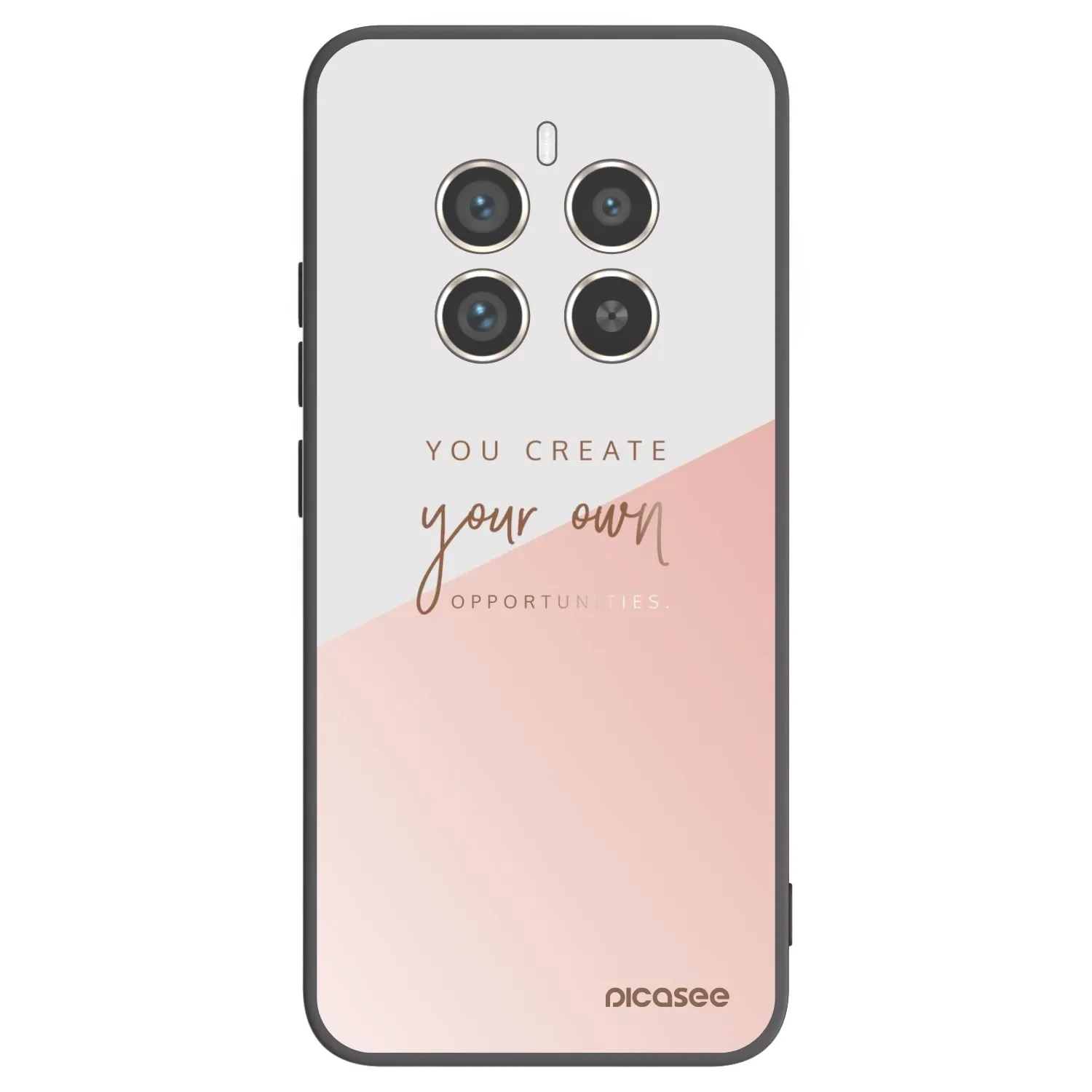 Picasee crna silikonska maskica za Realme 12 Pro 5G - You create your own opportunities
