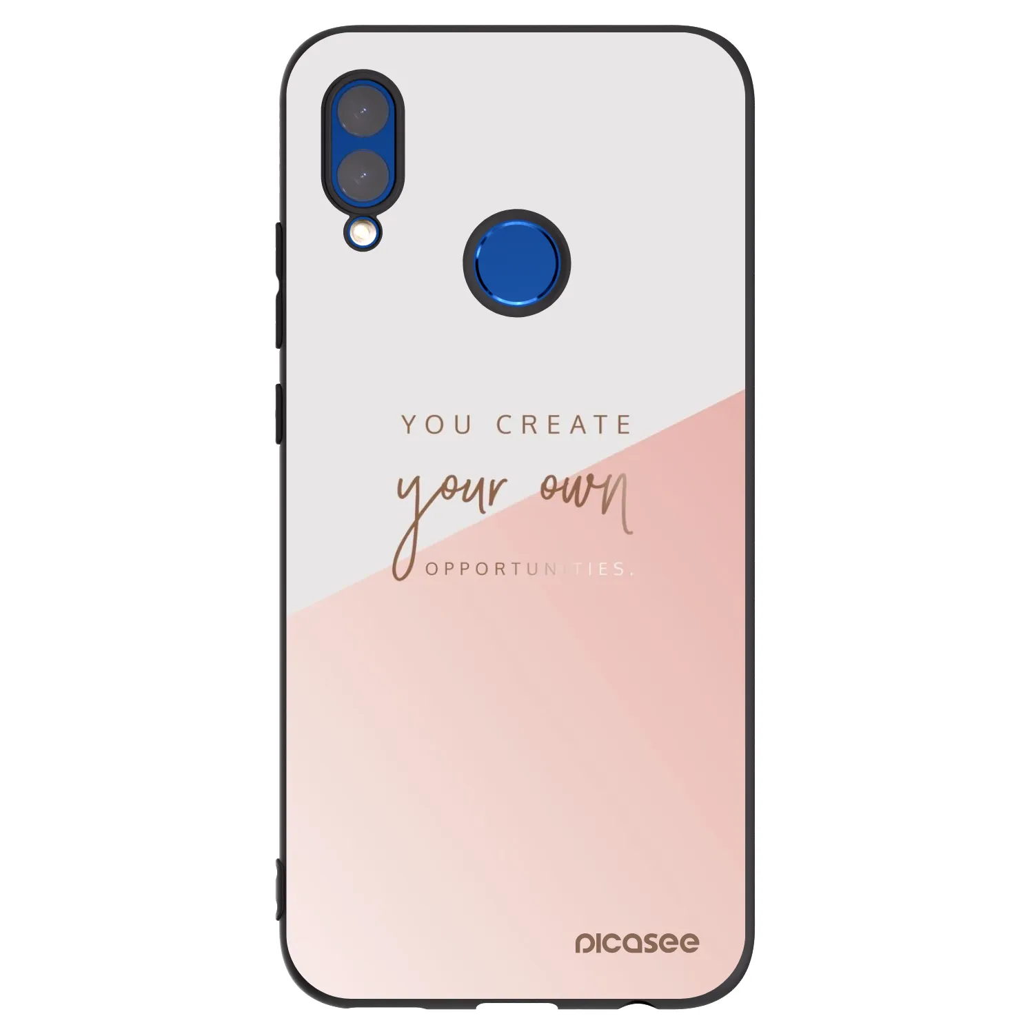 Picasee crna silikonska maskica za Honor 10 Lite - You create your own opportunities