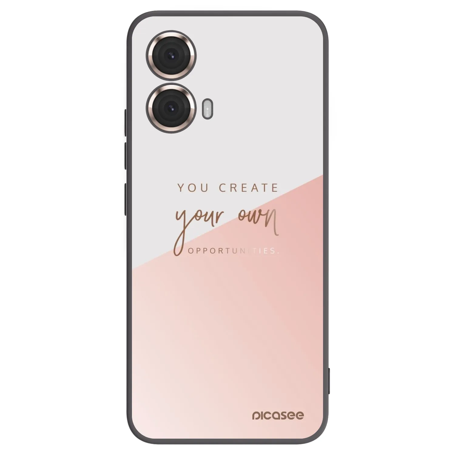 Picasee crna silikonska maskica za Motorola Moto G85 - You create your own opportunities