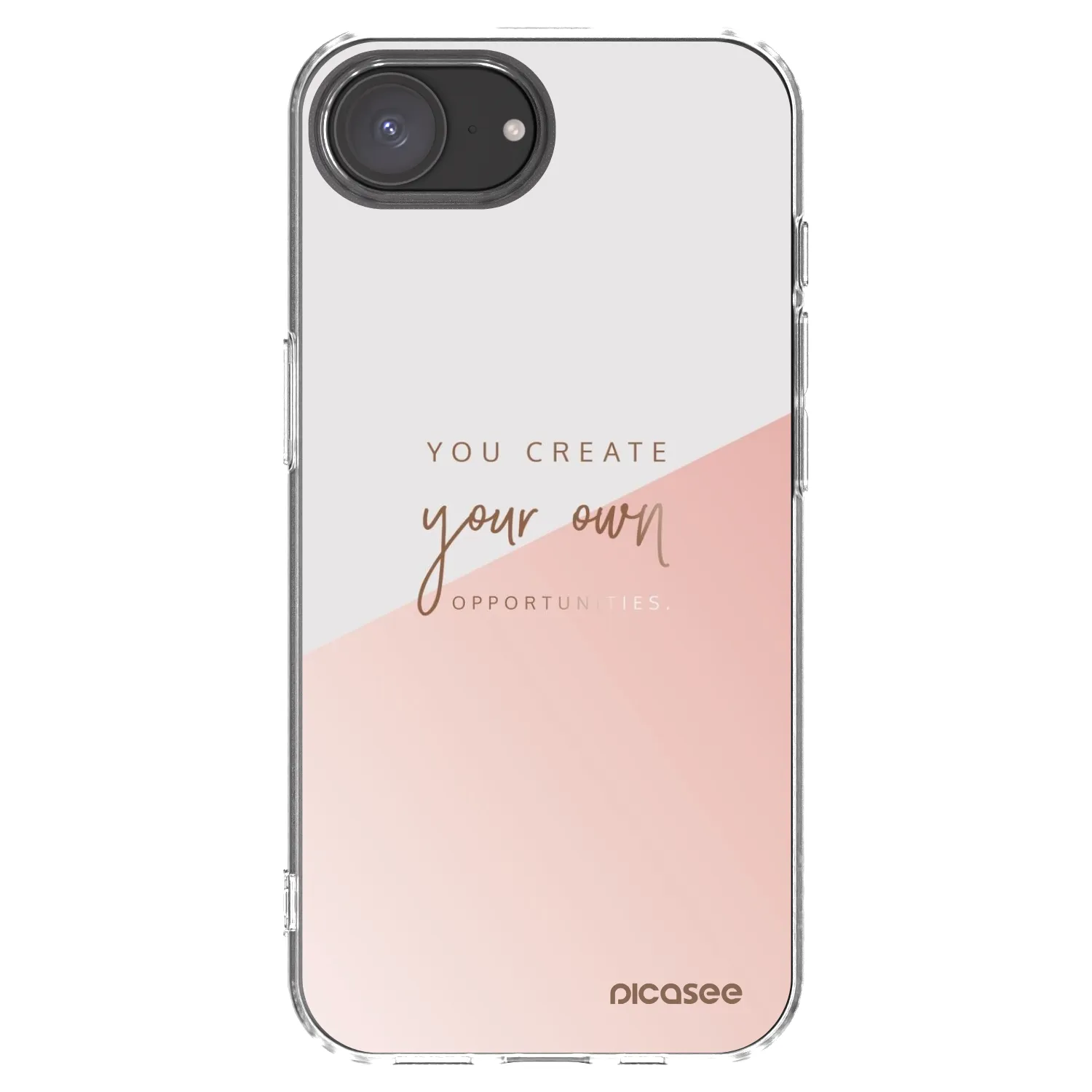 Picasee silikonska prozirna maskica za Apple iPhone 16e - You create your own opportunities