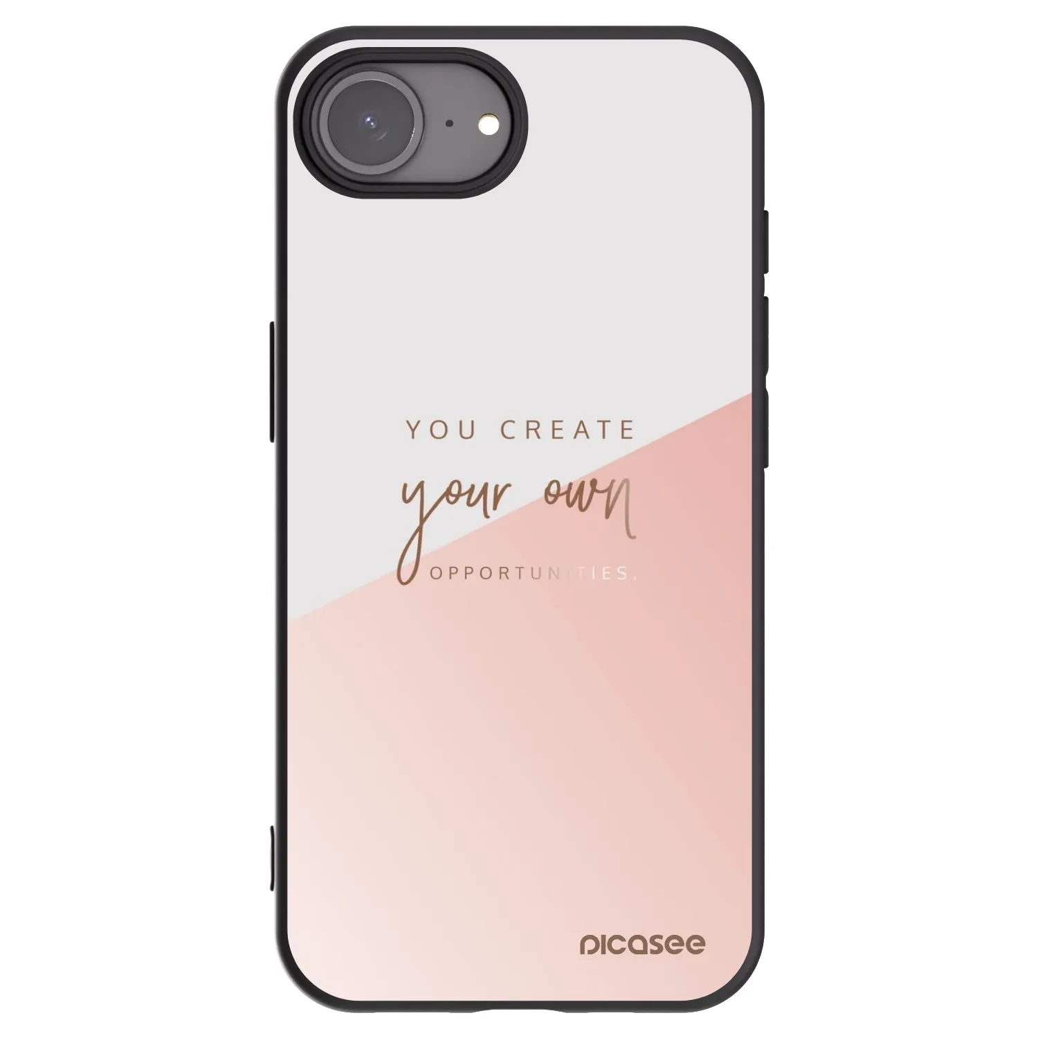 Picasee crna silikonska maskica za Apple iPhone 16e - You create your own opportunities