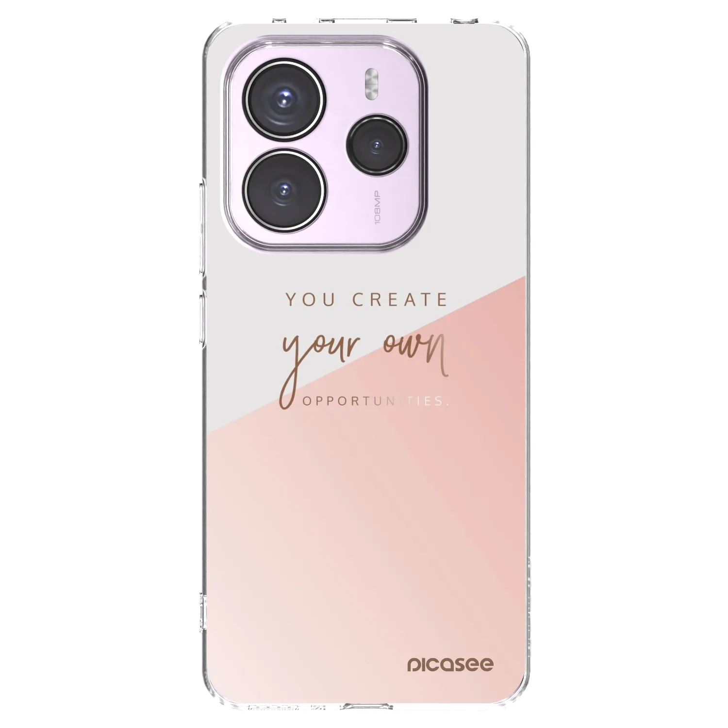 Picasee silikonska prozirna maskica za Xiaomi Redmi Note 14 5G - You create your own opportunities