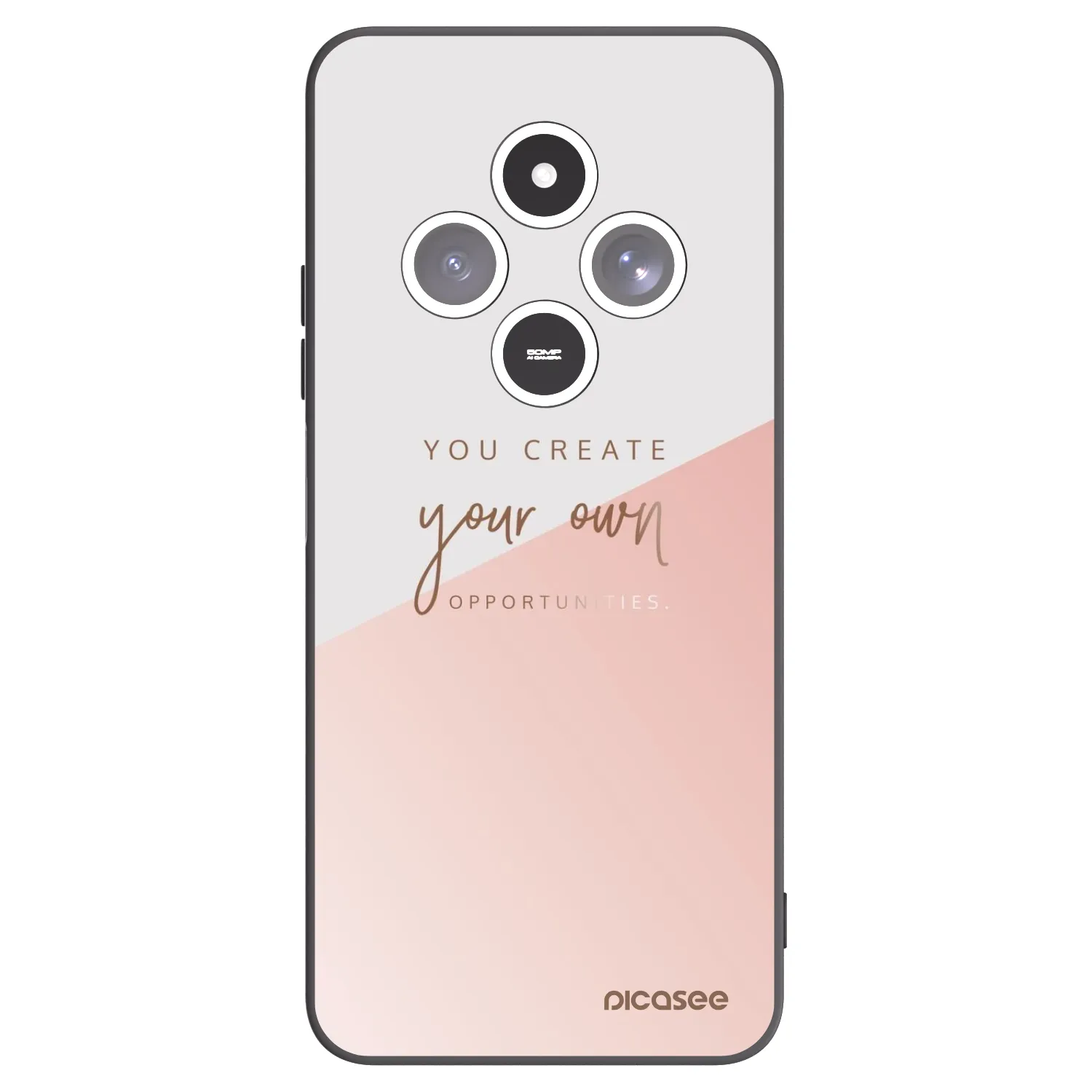 Picasee crna silikonska maskica za Xiaomi Redmi 14C - You create your own opportunities
