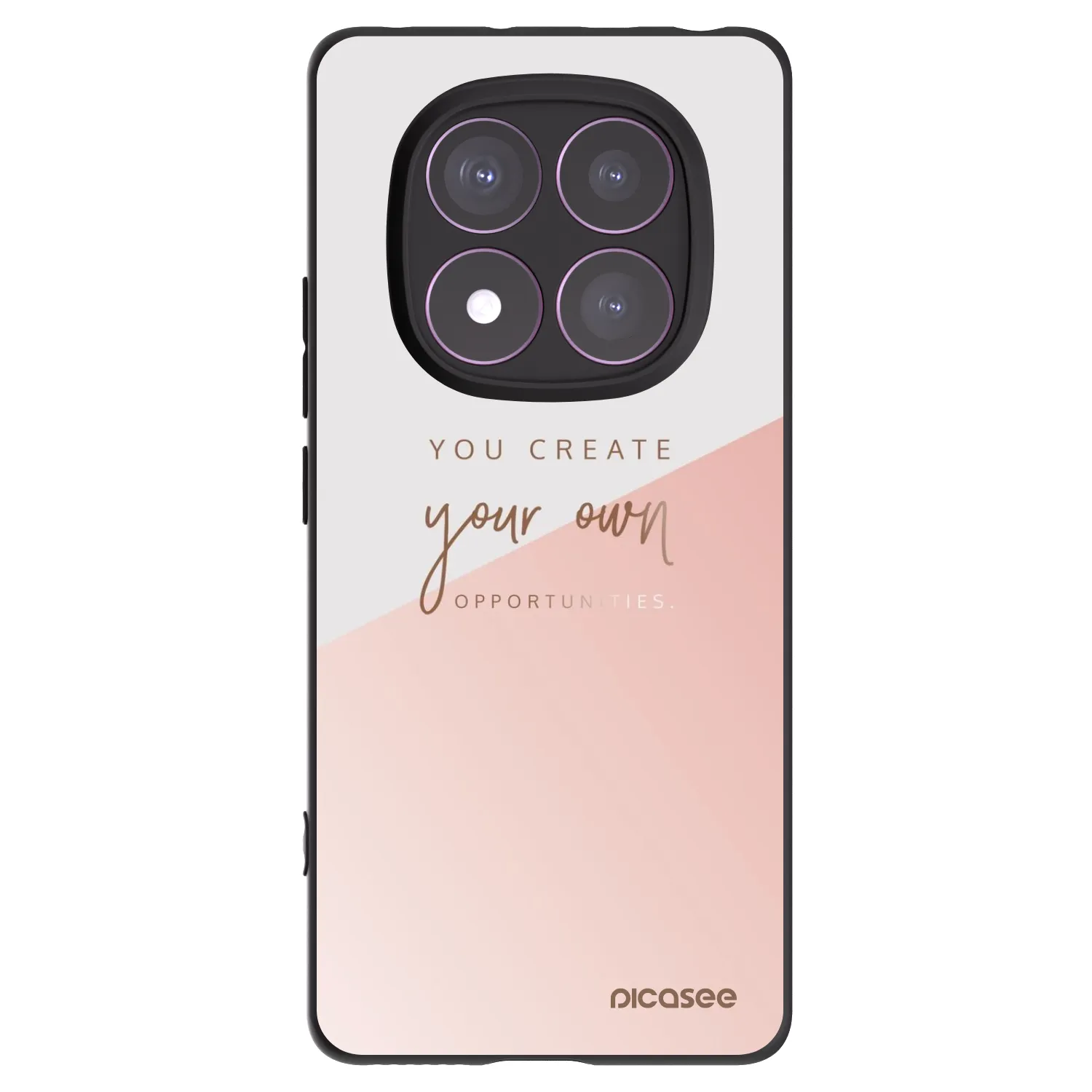 Picasee crna silikonska maskica za Xiaomi Redmi Note 14 Pro 4G - You create your own opportunities