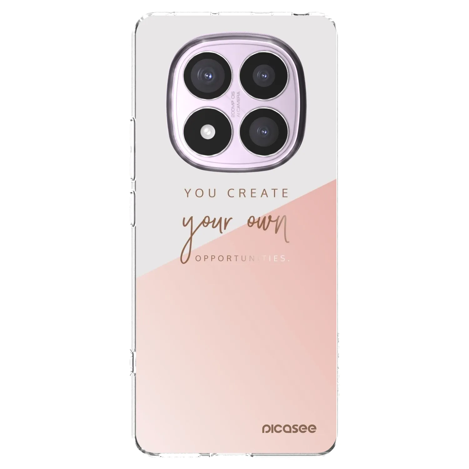 Picasee silikonska prozirna maskica za Xiaomi Redmi Note 14 Pro 4G - You create your own opportunities