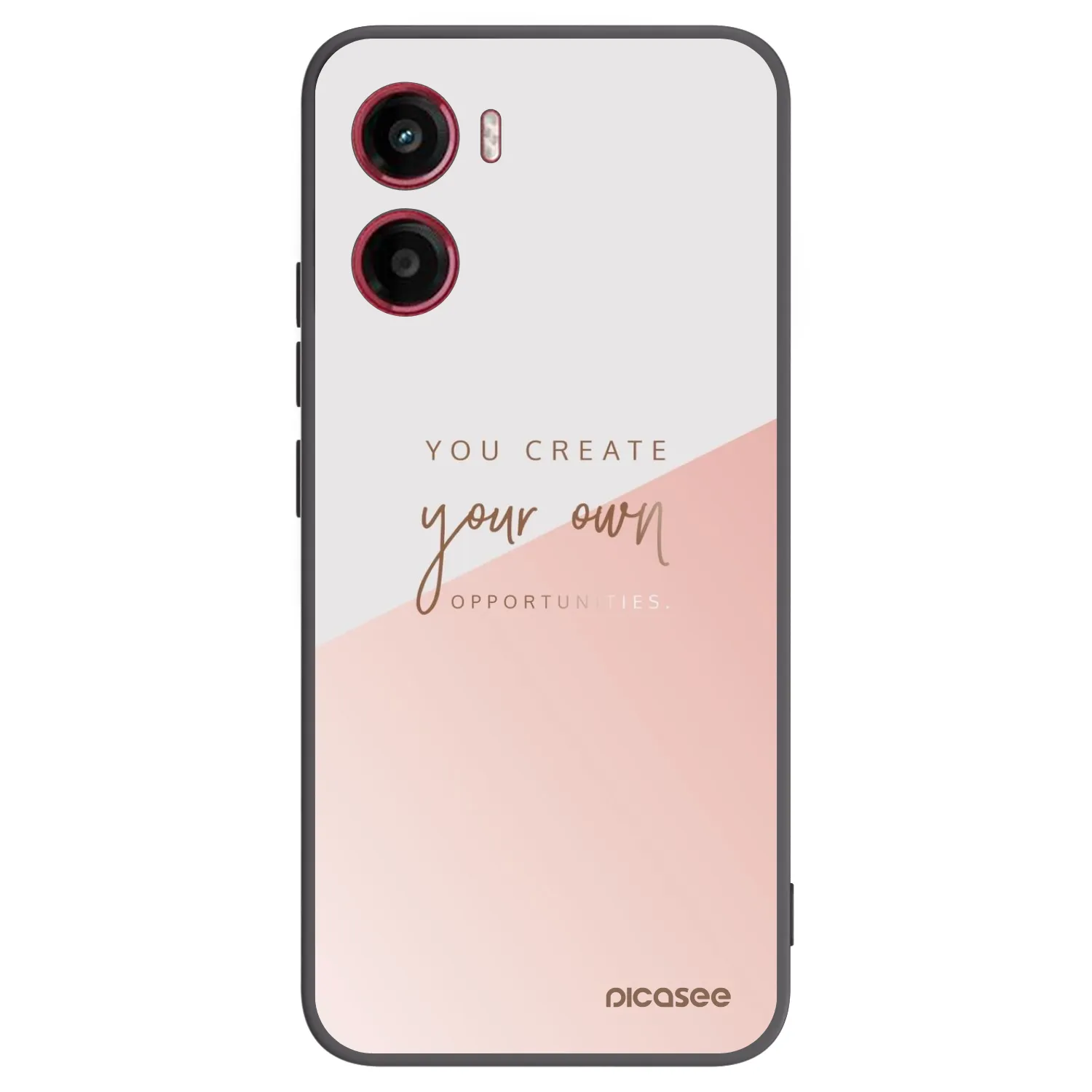 Picasee crna silikonska maskica za Motorola Moto G05 - You create your own opportunities