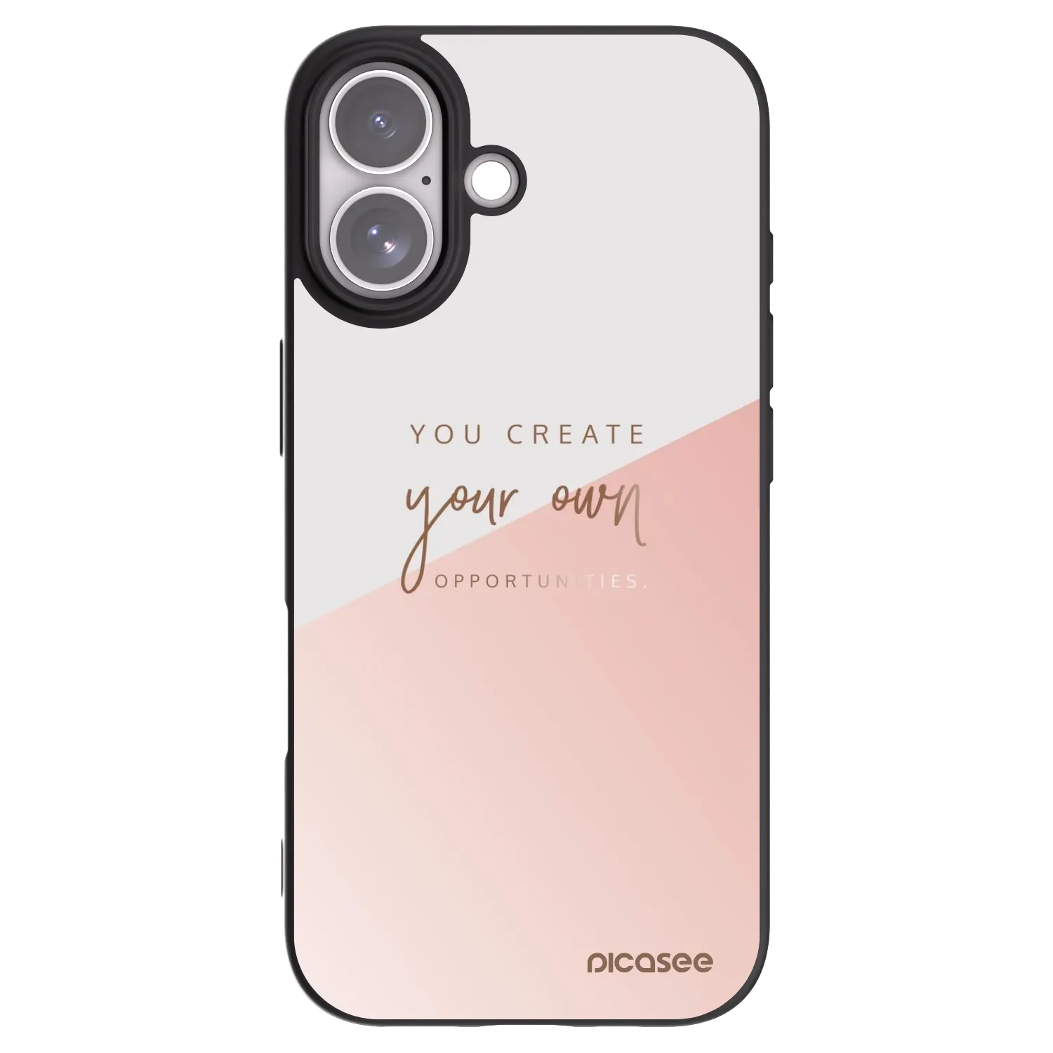 Picasee crna silikonska maskica za Apple iPhone 17 - You create your own opportunities