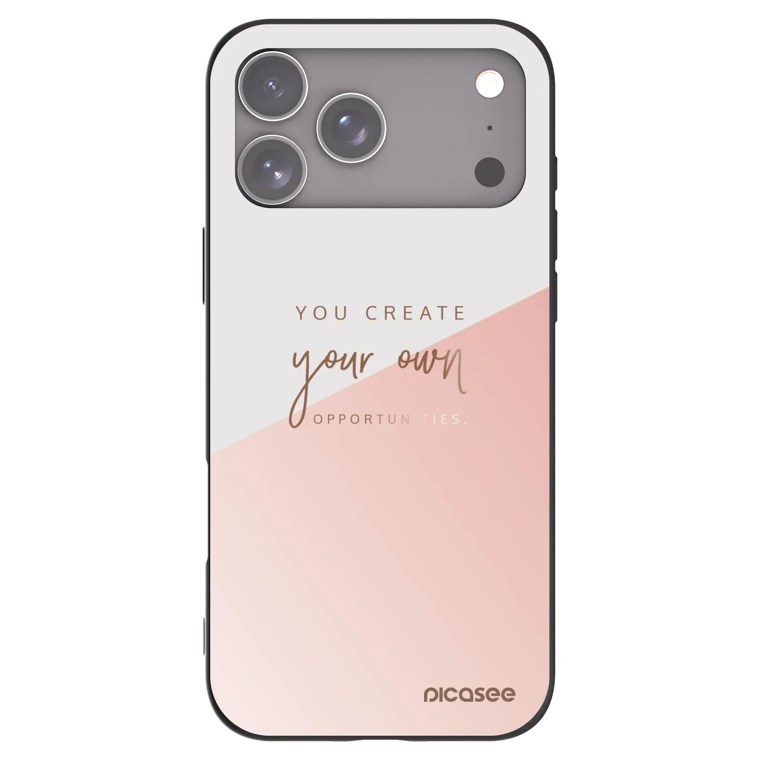 Picasee crna silikonska maskica za Apple iPhone 17 Pro Max - You create your own opportunities