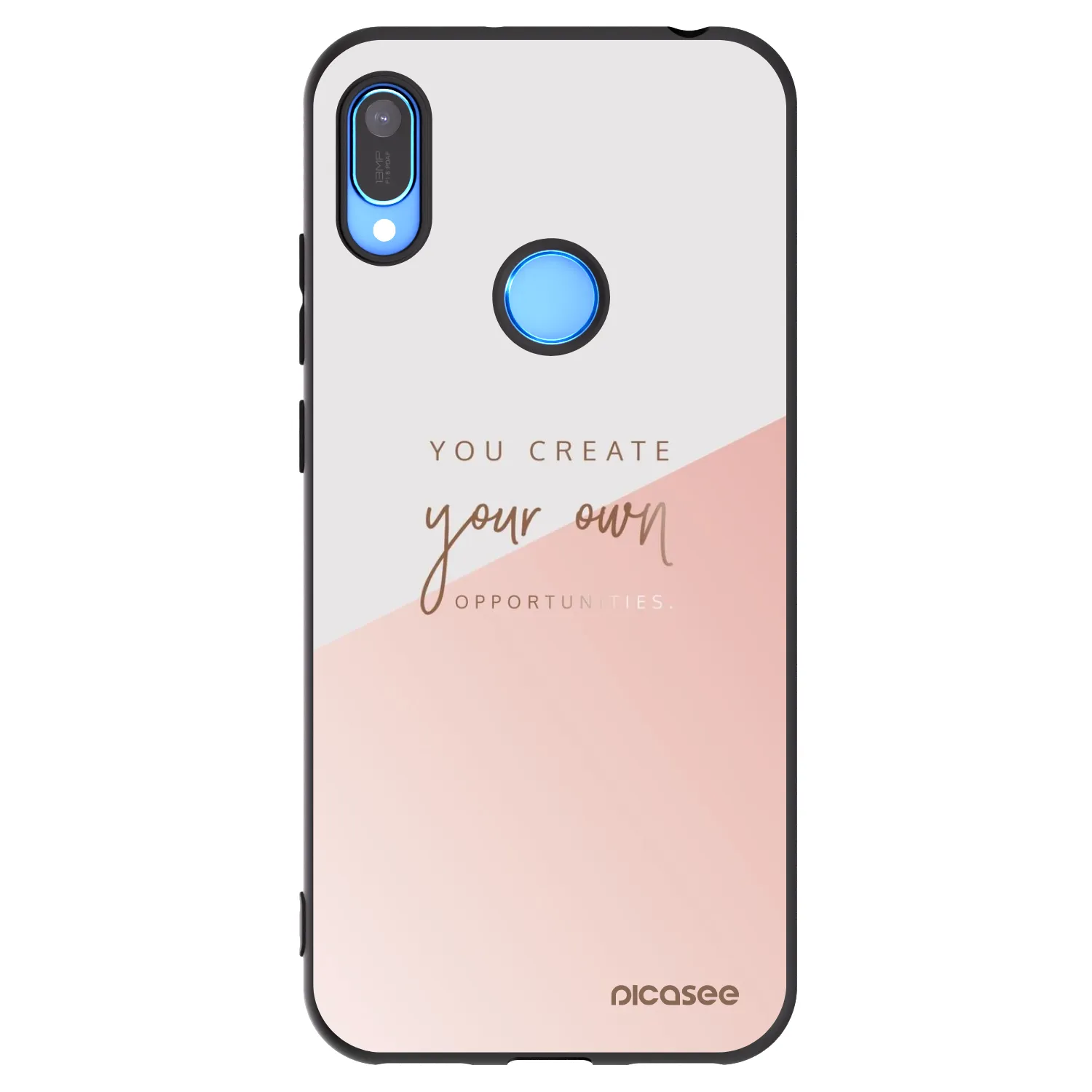 Picasee crna silikonska maskica za Huawei Y6 2019 - You create your own opportunities