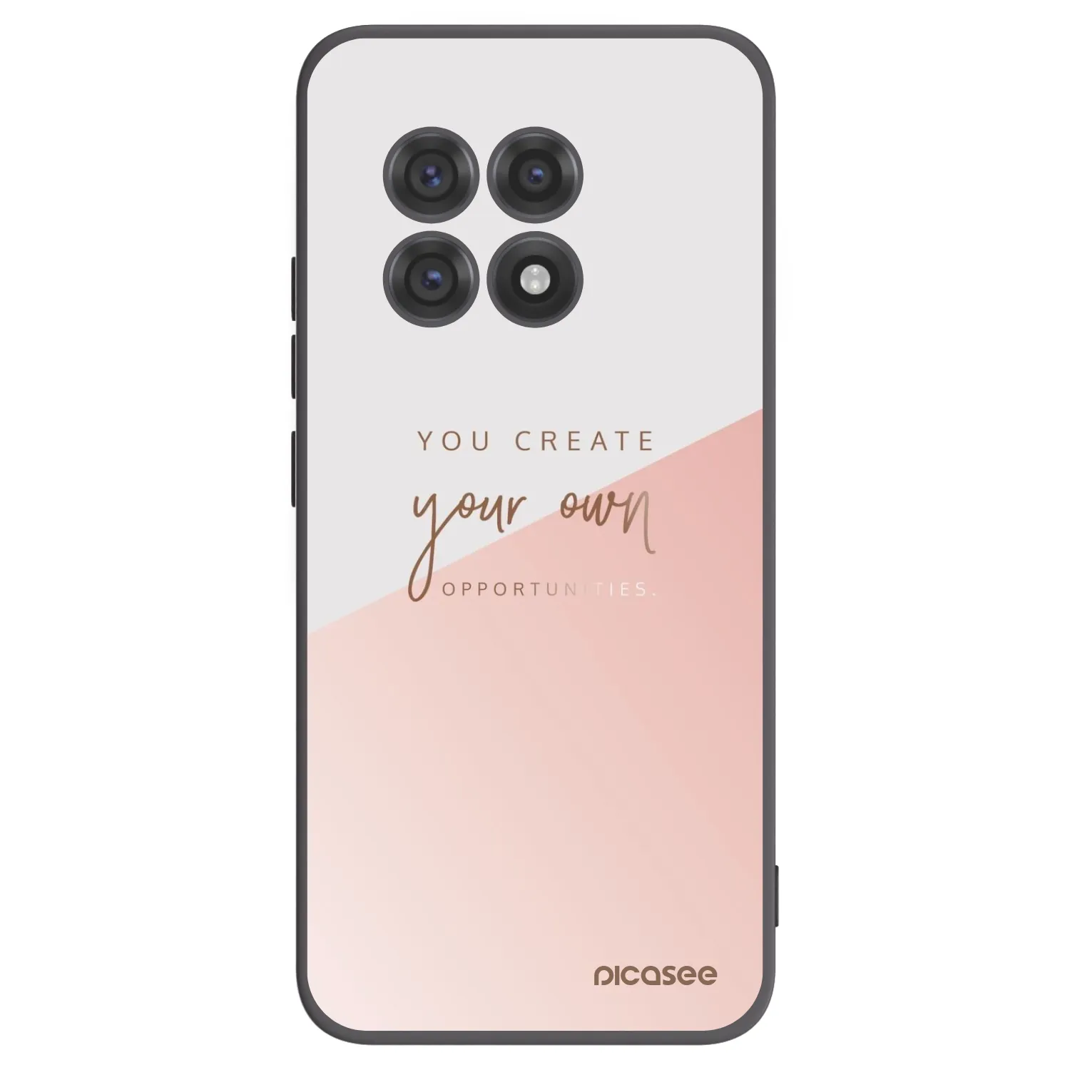 Picasee crna silikonska maskica za OnePlus 13R 5G - You create your own opportunities