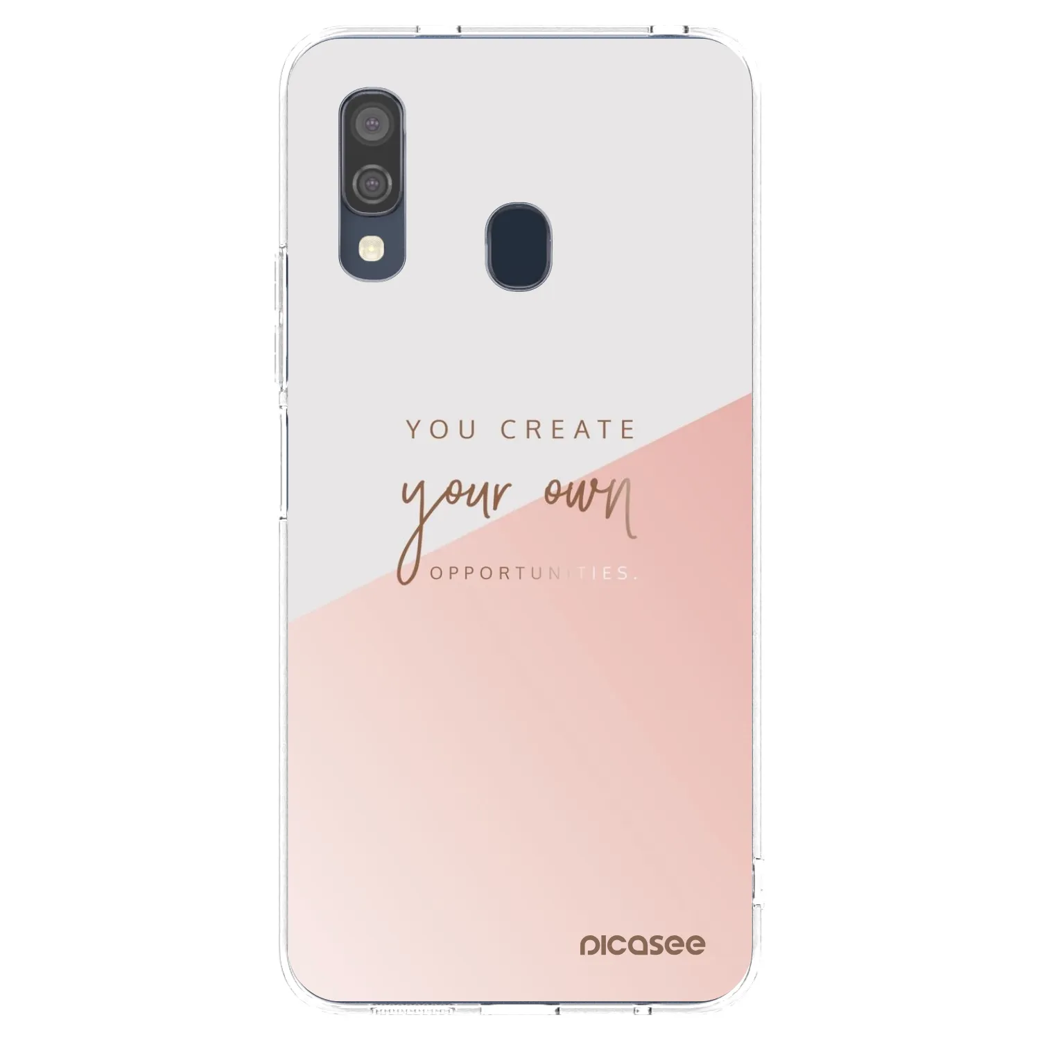 Picasee silikonska prozirna maskica za Samsung Galaxy A40 A405F - You create your own opportunities