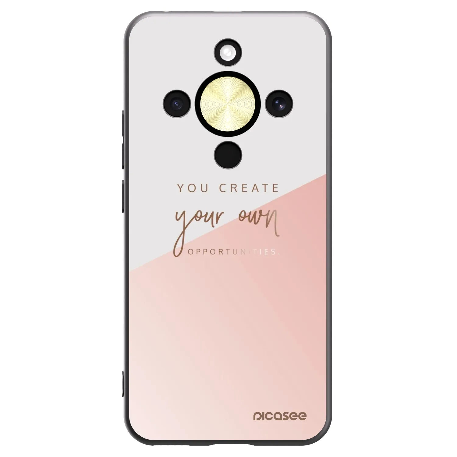 Picasee crna silikonska maskica za Honor Magic8 Lite 5G - You create your own opportunities