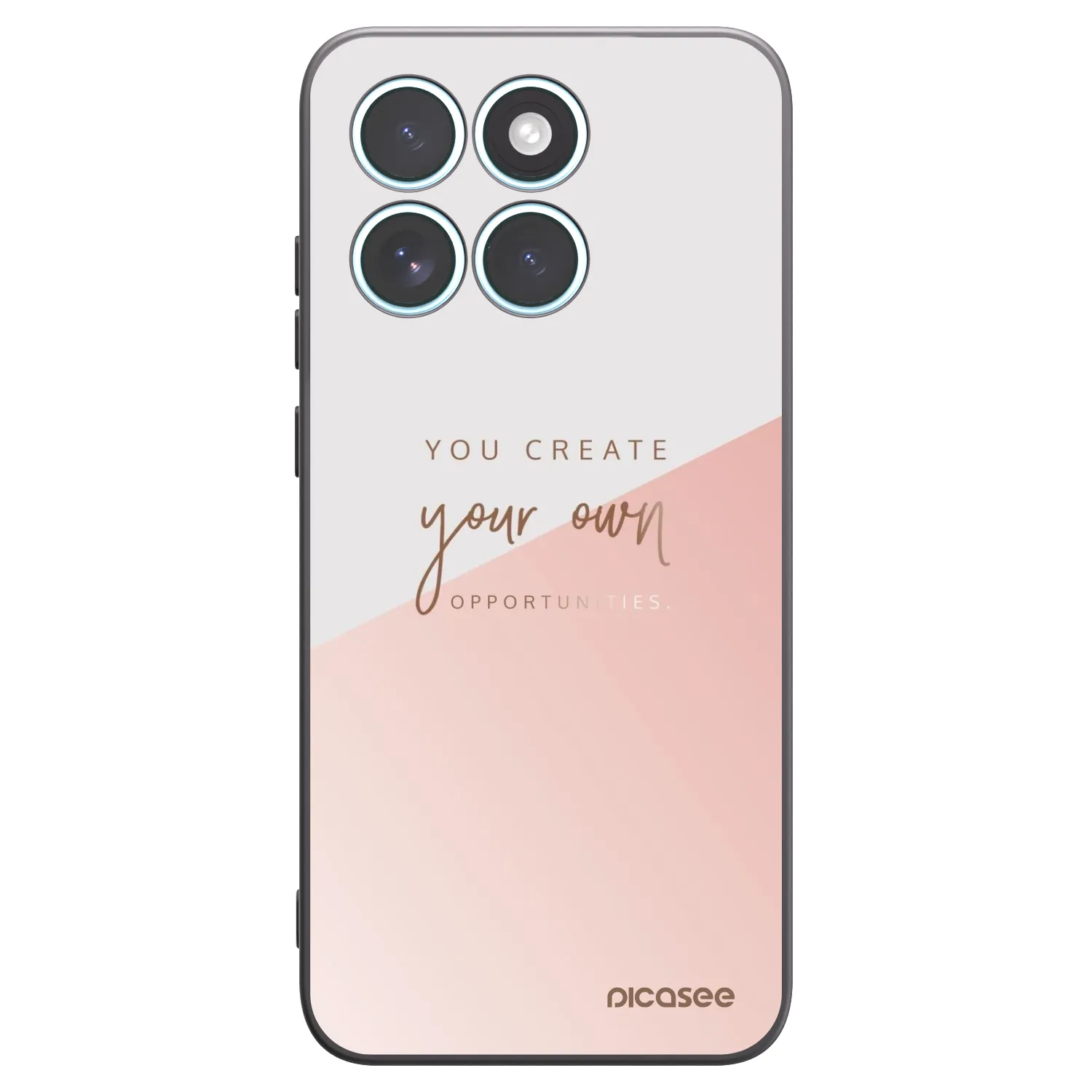 Picasee crna silikonska maskica za Motorola Edge 70 Fusion - You create your own opportunities