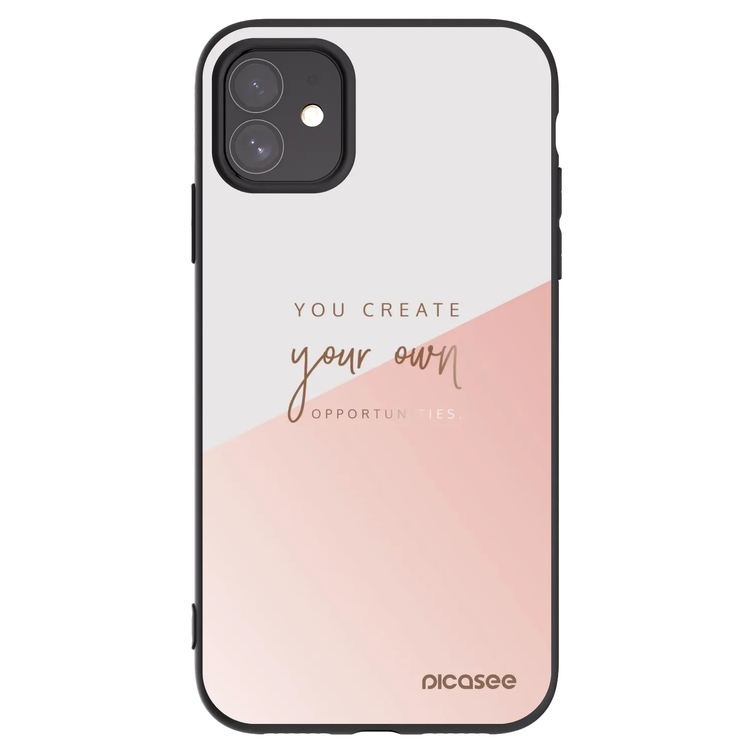 Picasee crna silikonska maskica za Apple iPhone 11 - You create your own opportunities