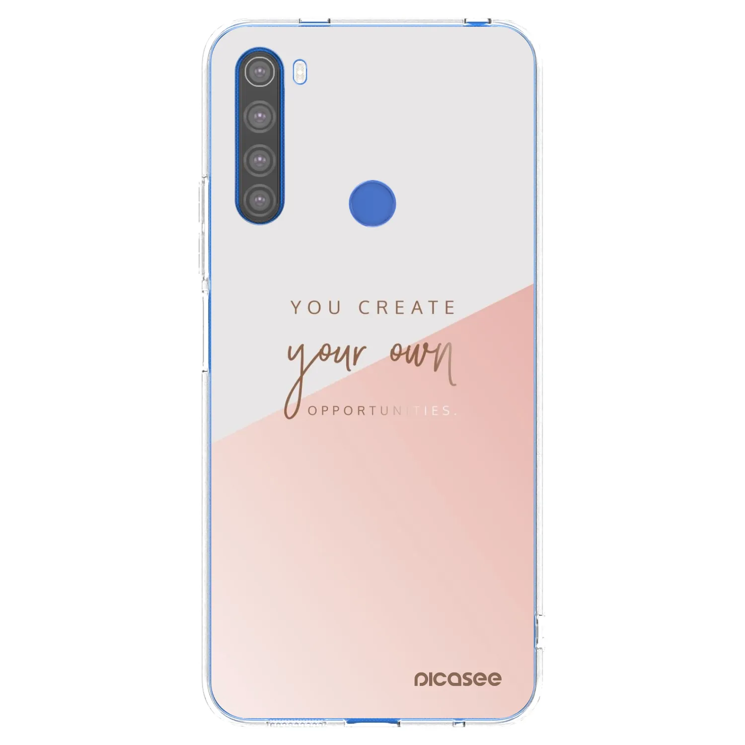 Picasee silikonska prozirna maskica za Xiaomi Redmi Note 8T - You create your own opportunities