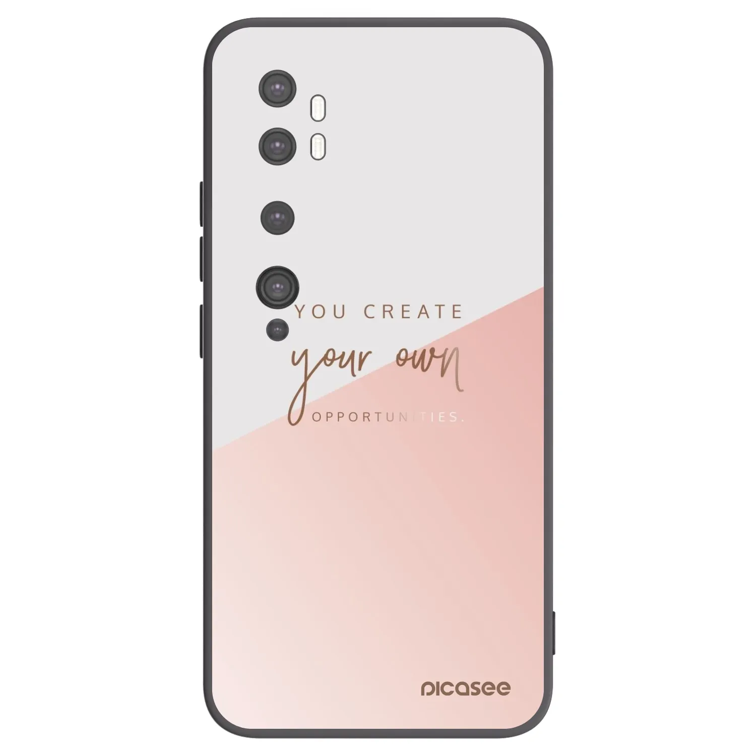 Picasee crna silikonska maskica za Xiaomi Mi Note 10 (Pro) - You create your own opportunities