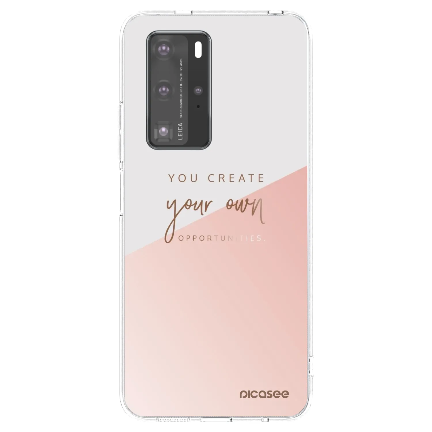 Picasee silikonska prozirna maskica za Huawei P40 Pro - You create your own opportunities