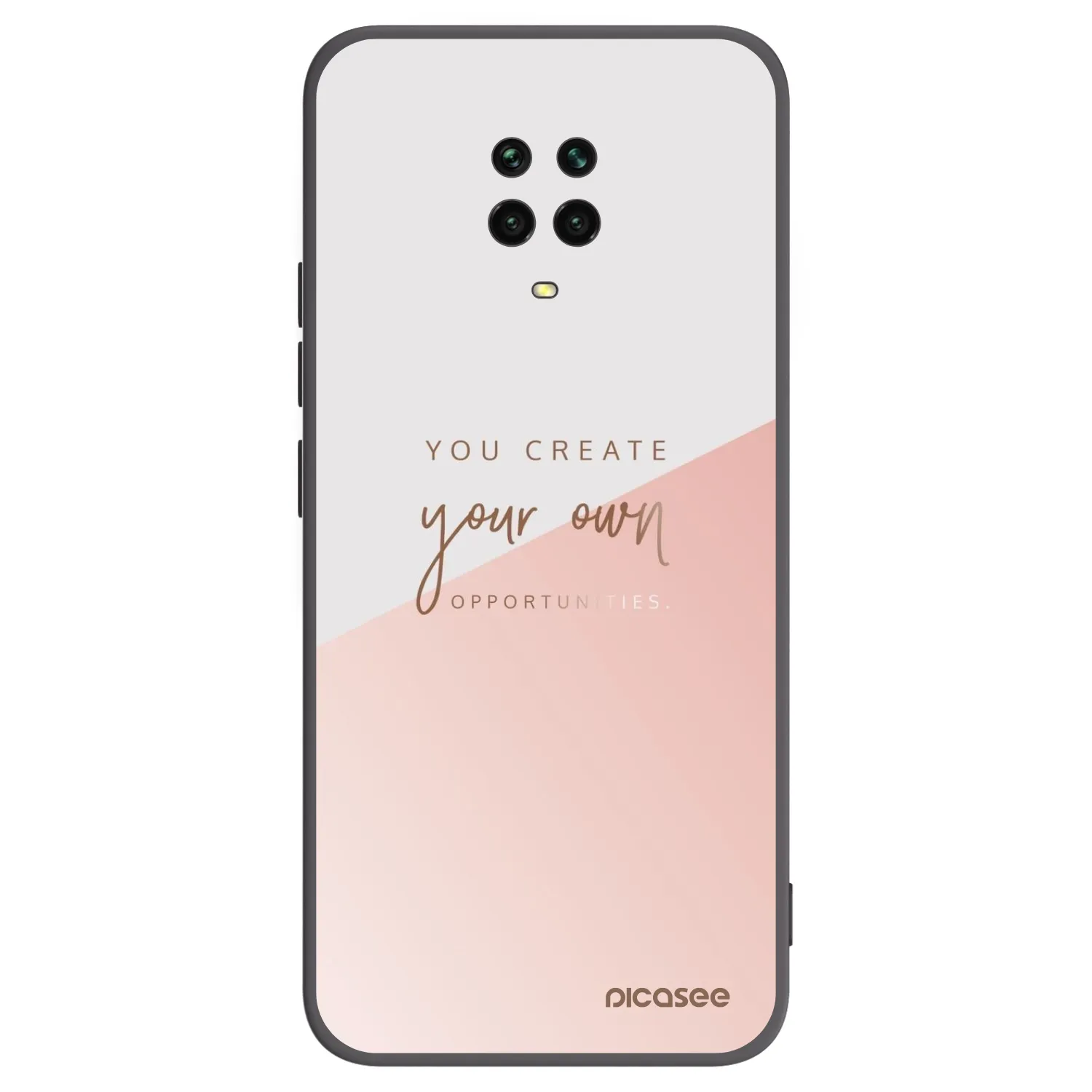 Picasee crna silikonska maskica za Xiaomi Redmi Note 9 Pro - You create your own opportunities