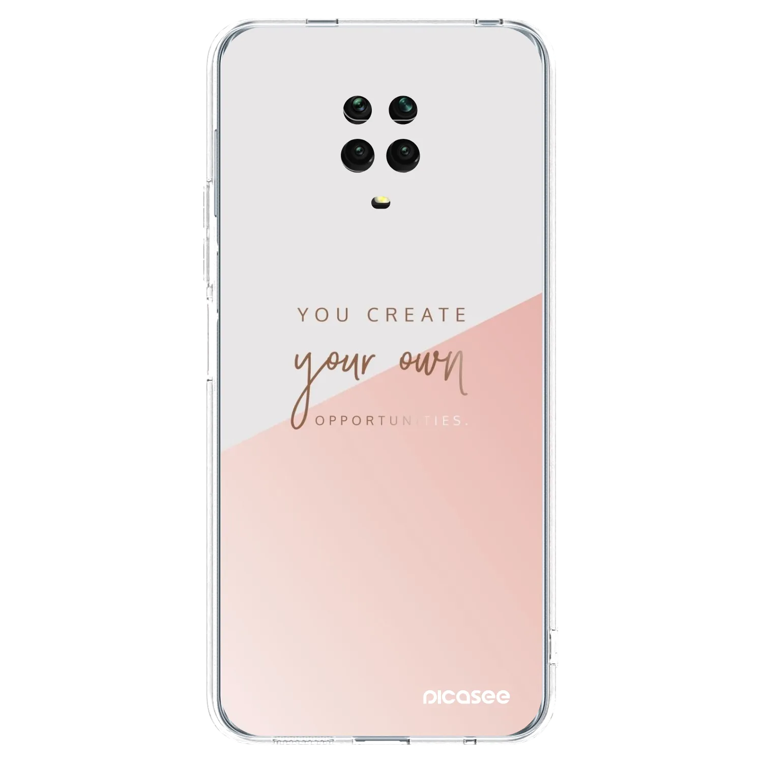 Picasee silikonska prozirna maskica za Xiaomi Redmi Note 9S - You create your own opportunities