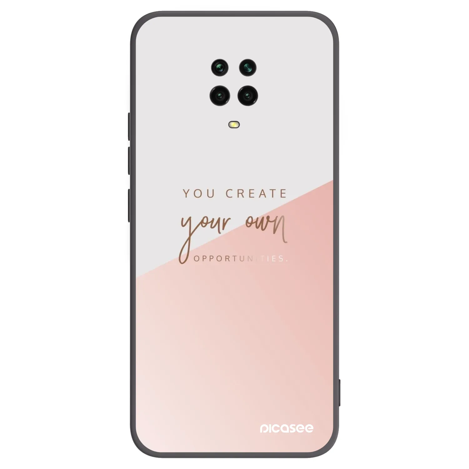 Picasee crna silikonska maskica za Xiaomi Redmi Note 9S - You create your own opportunities