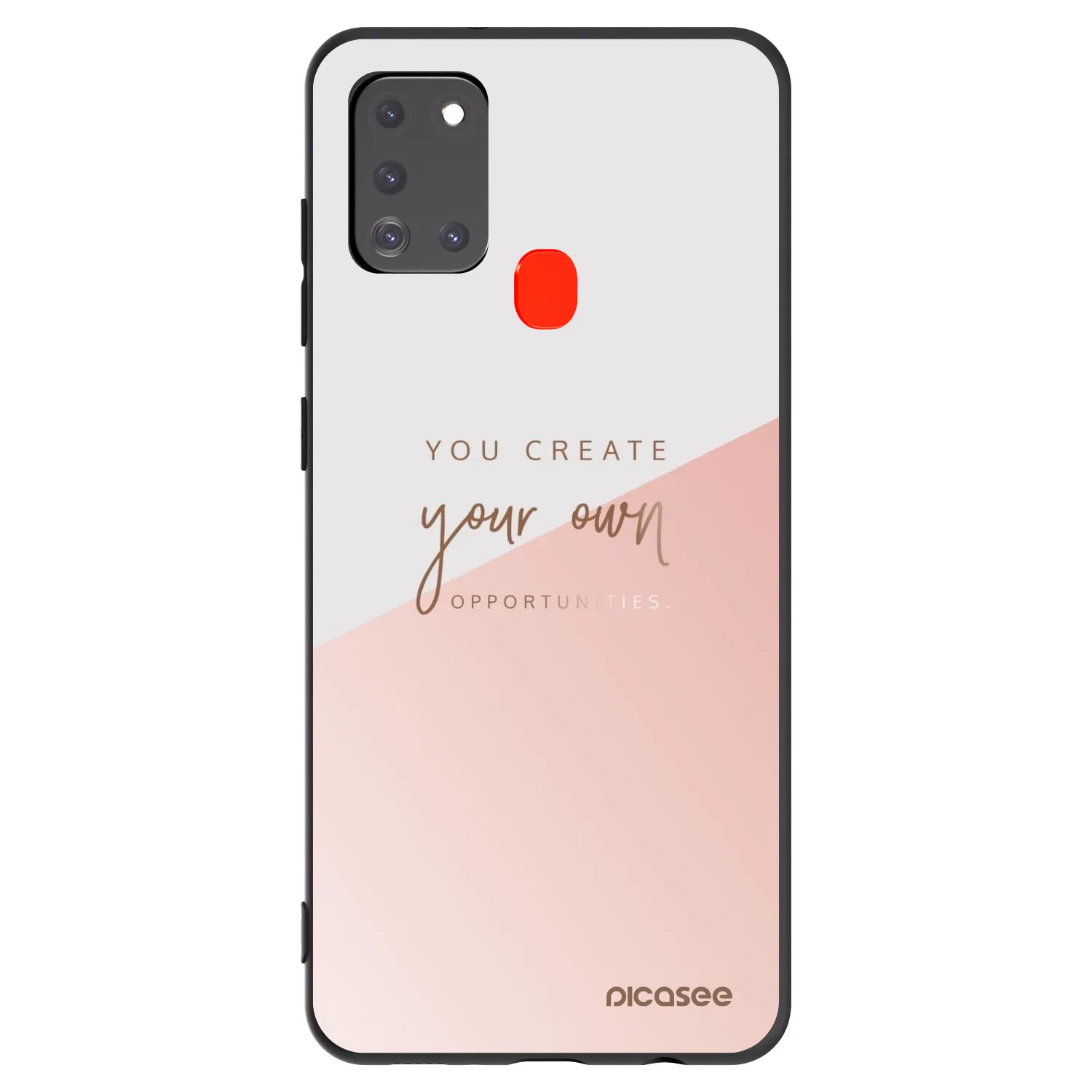 Picasee crna silikonska maskica za Samsung Galaxy A21s - You create your own opportunities