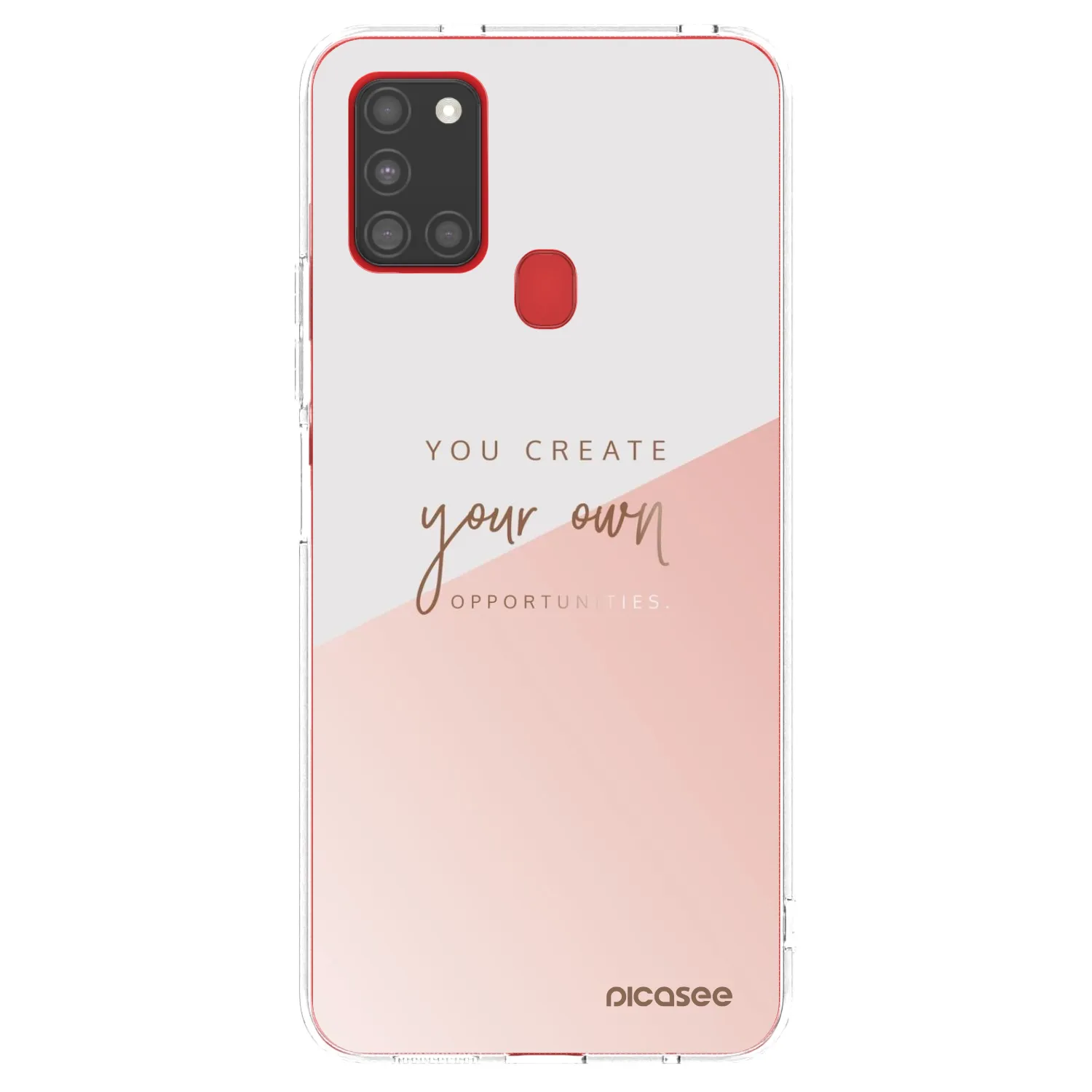 Picasee silikonska prozirna maskica za Samsung Galaxy A21s - You create your own opportunities