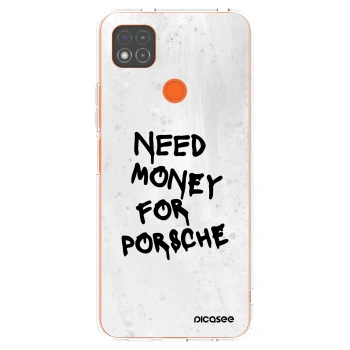 Picasee silikonska prozirna maskica za Xiaomi Redmi 9C - White Dollar