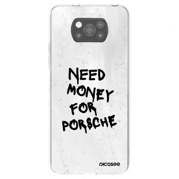 Picasee crna silikonska maskica za Xiaomi Poco X3 - White Dollar