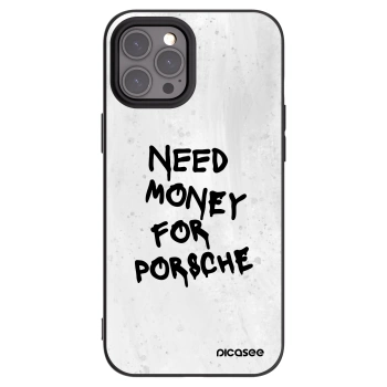 Picasee crna silikonska maskica za Apple iPhone 12 Pro Max - White Dollar