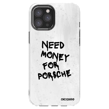 Picasee silikonska prozirna maskica za Apple iPhone 12 Pro Max - White Dollar